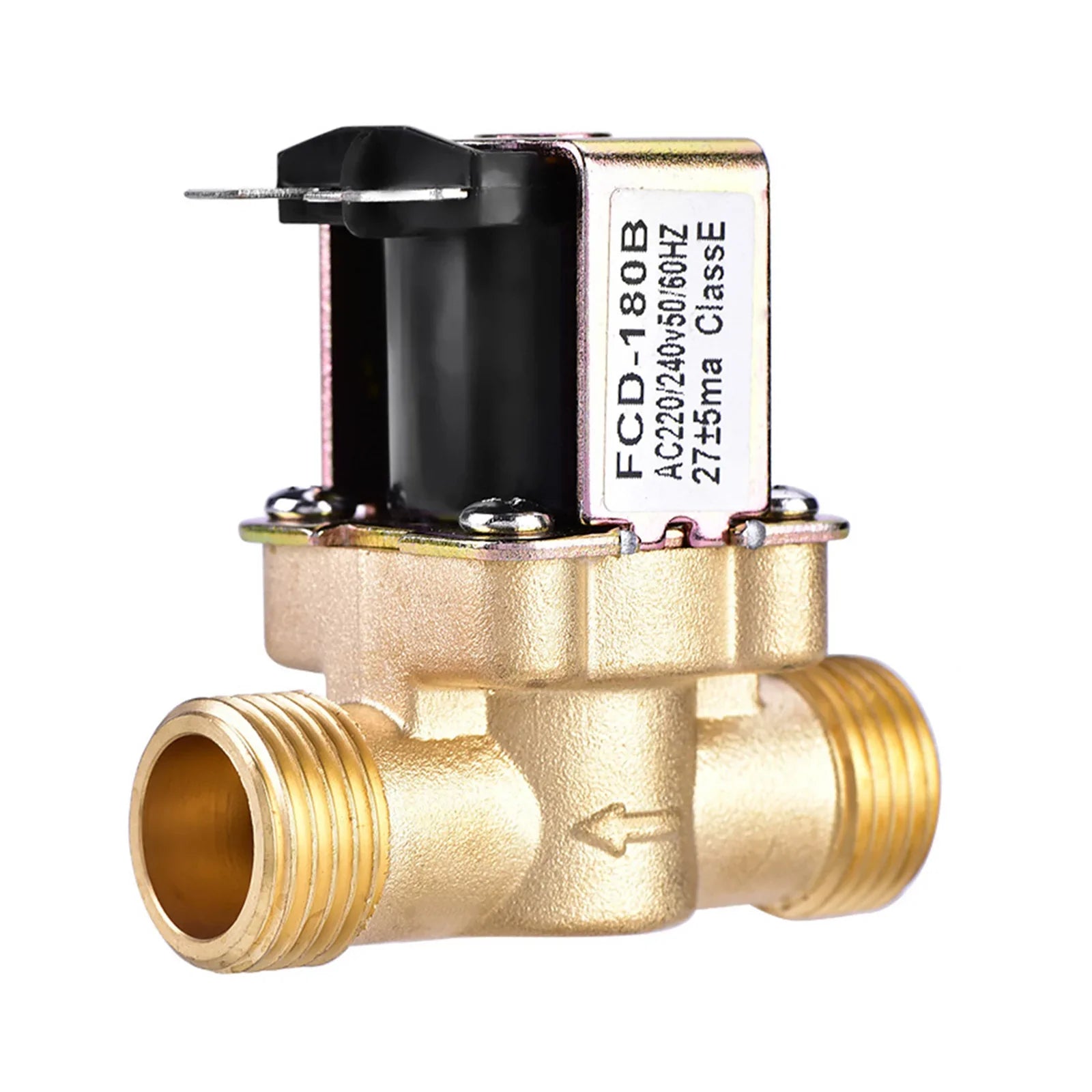 Válvula Solenoide eléctrica normalmente cerrada de 1/2" CA 220V para calentador de agua solar