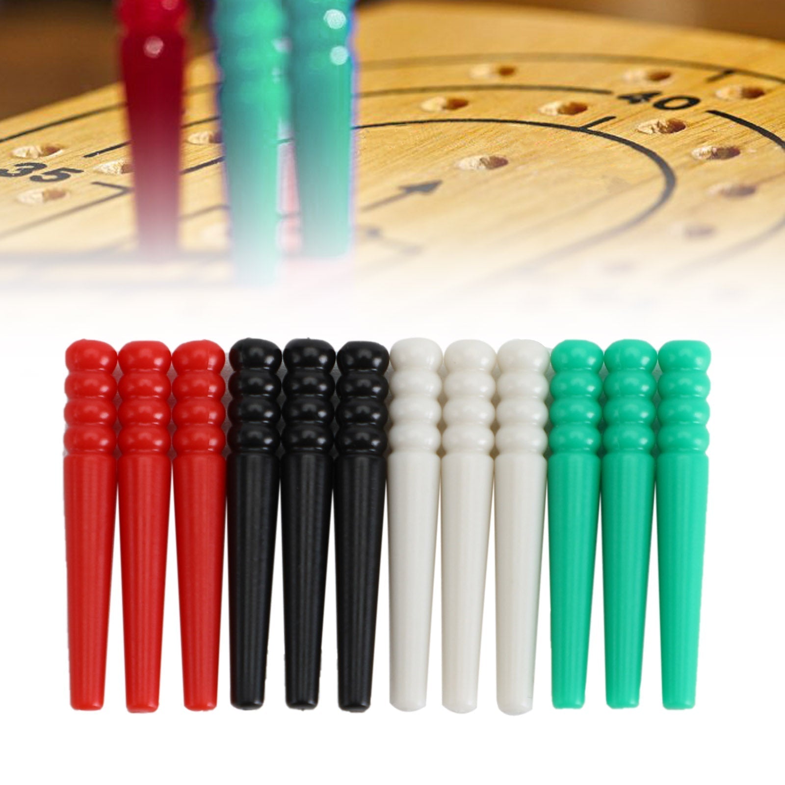 12 pcs Cribbage Pegs Fit 1/8 3/16 1/4 Trous Cribbage Pegs Jeu de société traditionnel