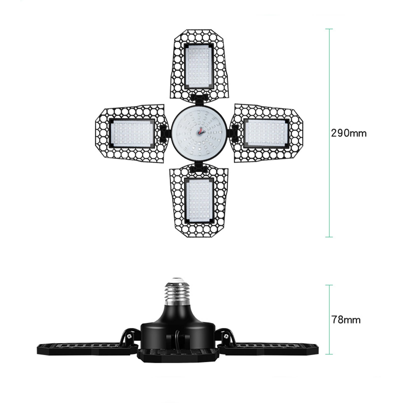 E27 LED élèvent la lumière avec le plein spectre pliable élèvent des lumières pour l'usine d'intérieur