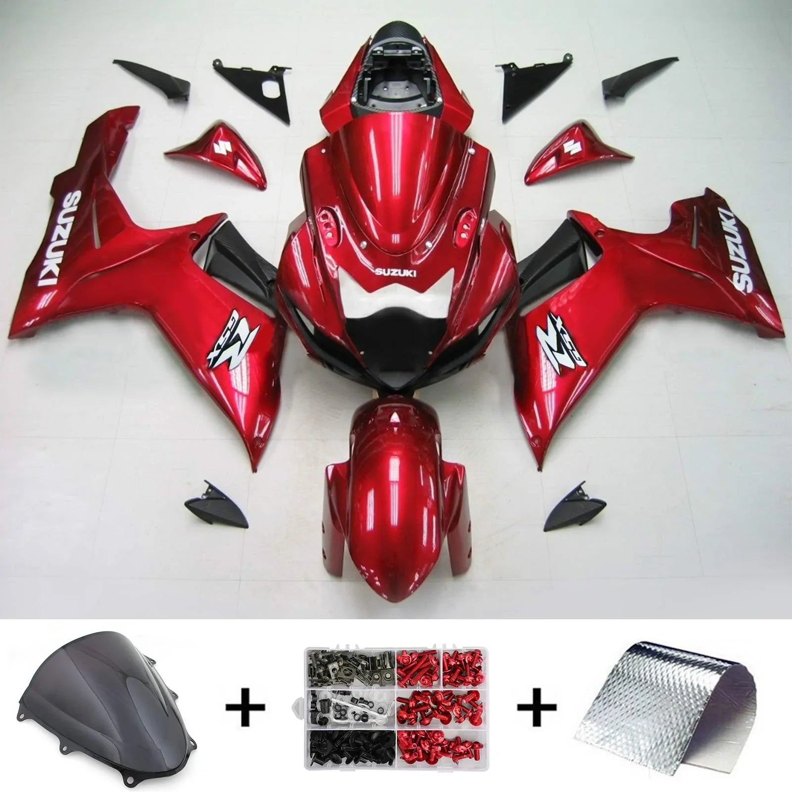 Amotopart Suzuki GSXR 600/750 2011-2021 Kit carena K11 Carrozzeria Plastica ABS