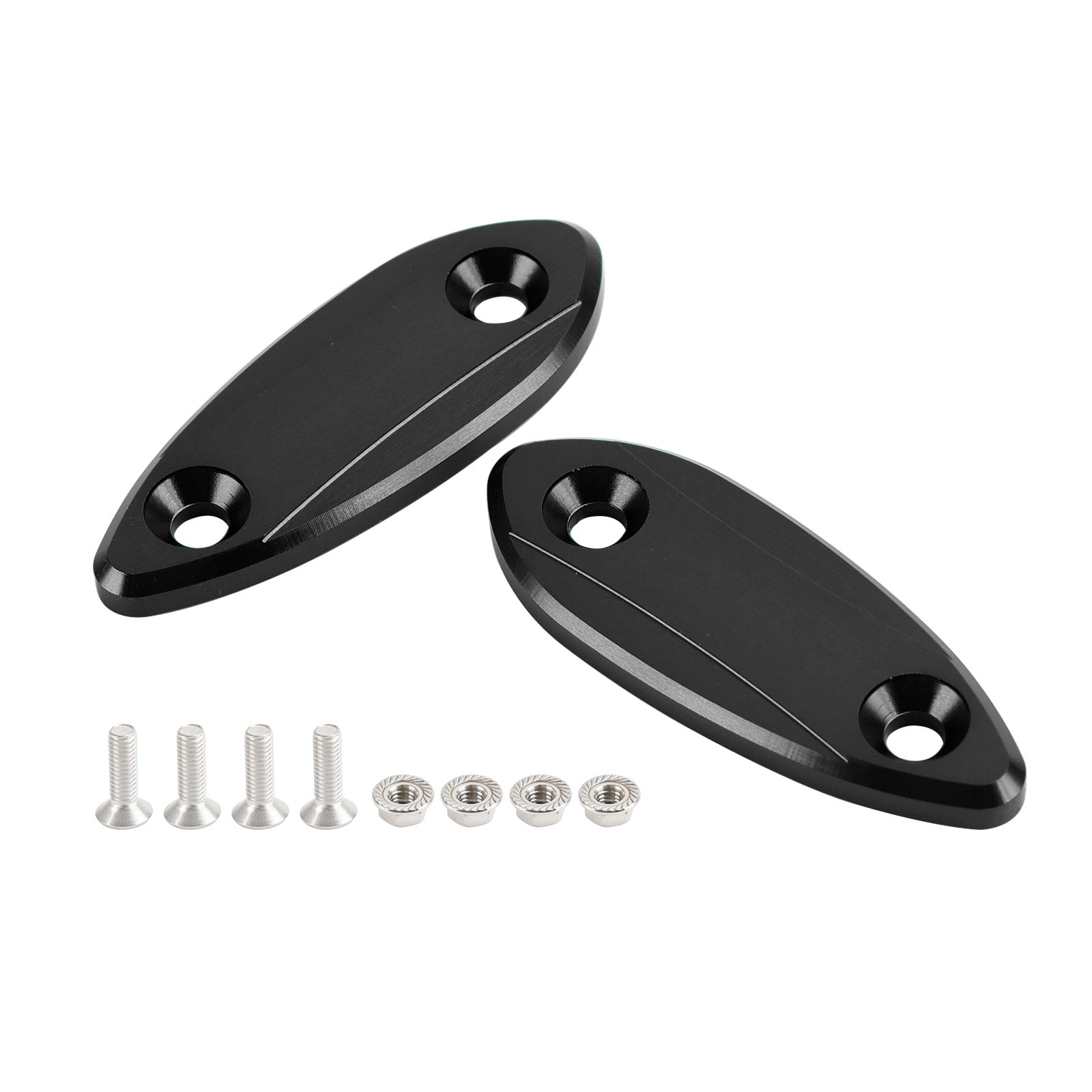 Kawasaki ZX-6R ZX6R 2009-2012 Bloc d'obturation de suppression de miroir des plaques