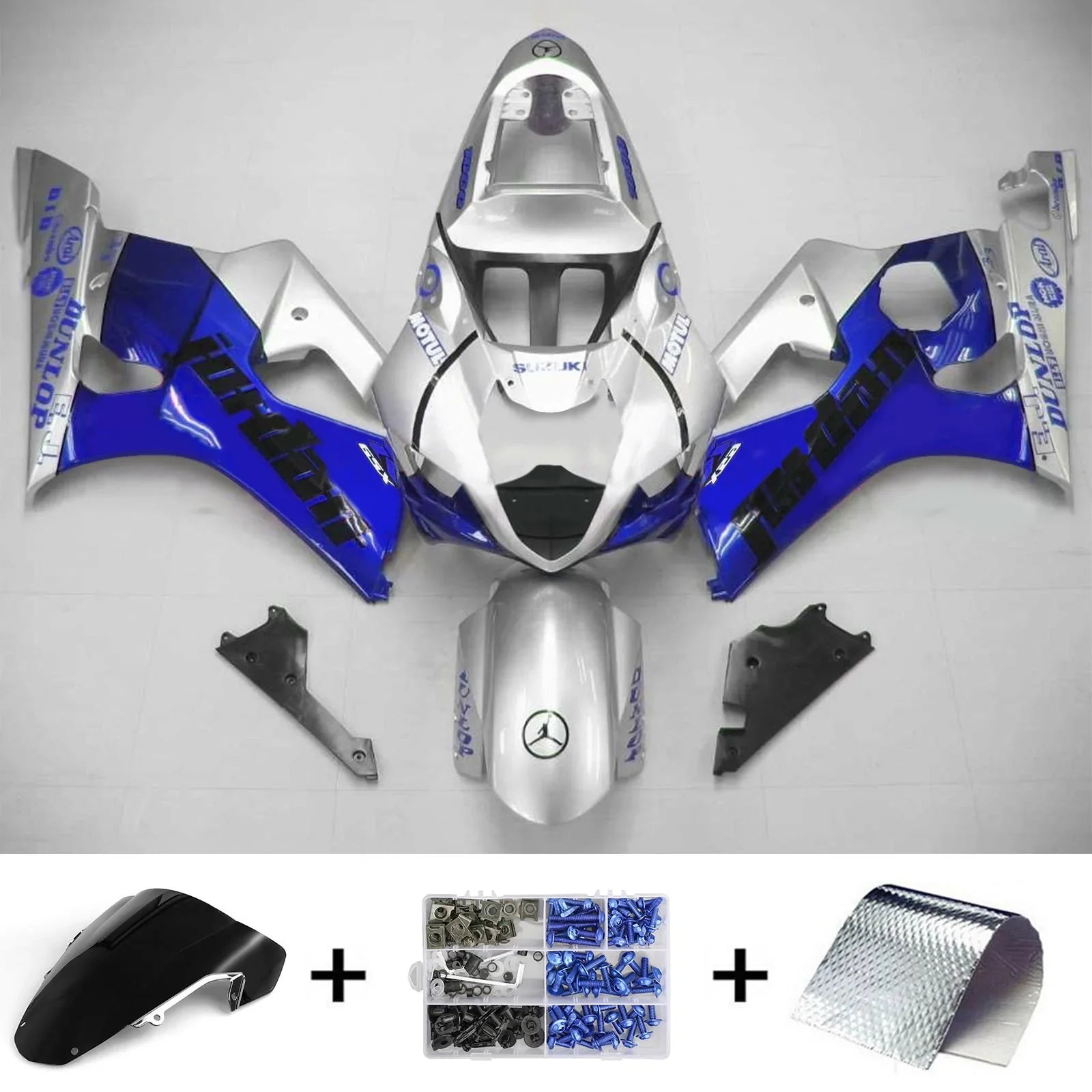 Amotopart Suzuki GSXR1000 2003-2004 Kit de carénage K3