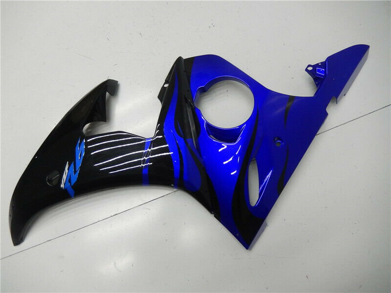 Kit plastique 'injection de carénage Amotopart avec boulon pour YAMAHA 2005 YZF R6 bleu noir générique