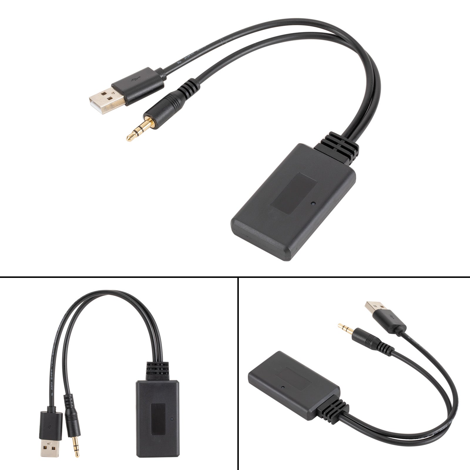 Mini USB Bluetooth 5.0 Receptor 3.5mm Jack Estéreo CD Adaptador de Audio para Coche AUX