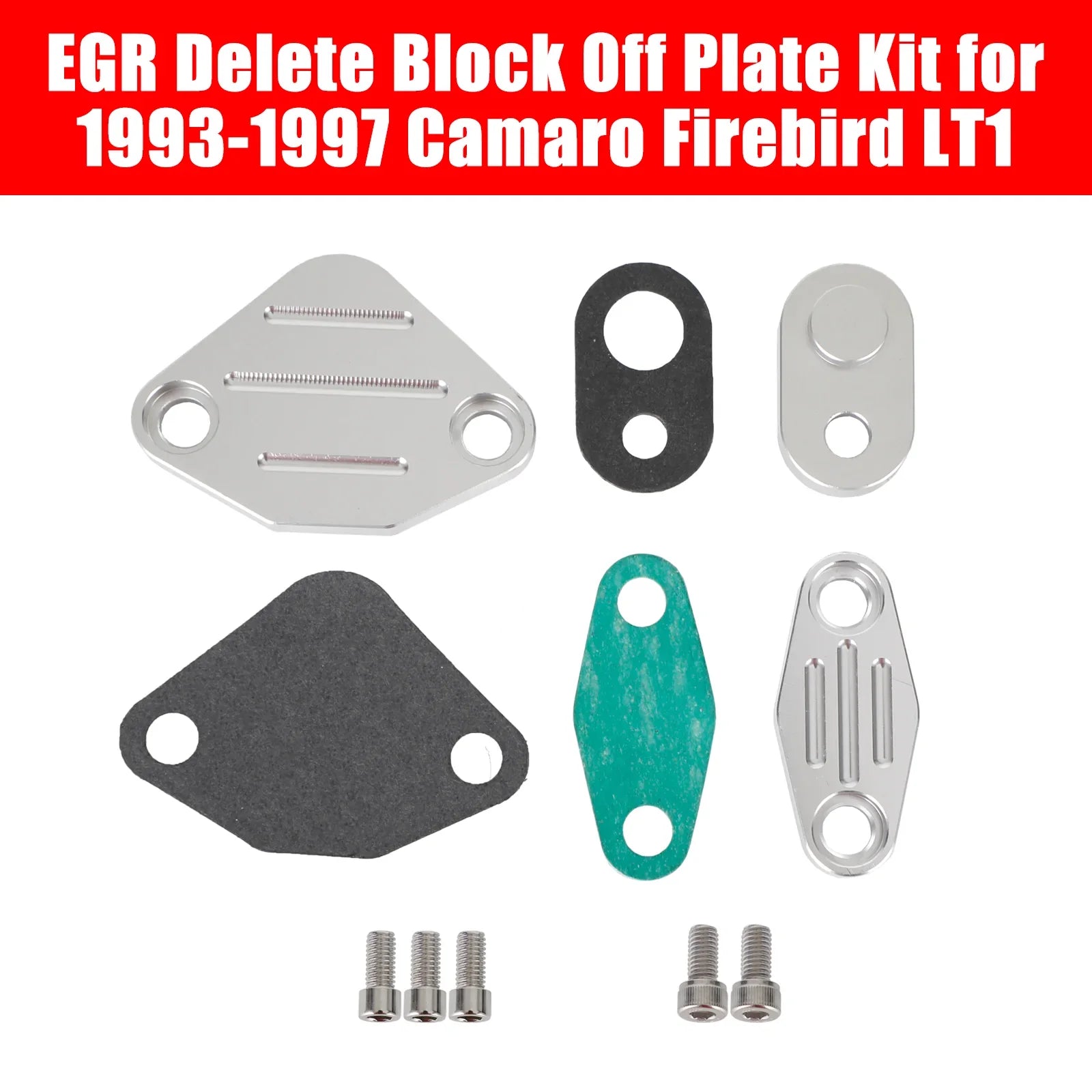 1993-1997 Camaro Firebird LT1 Kit de suppression de bloc de plaque EGR