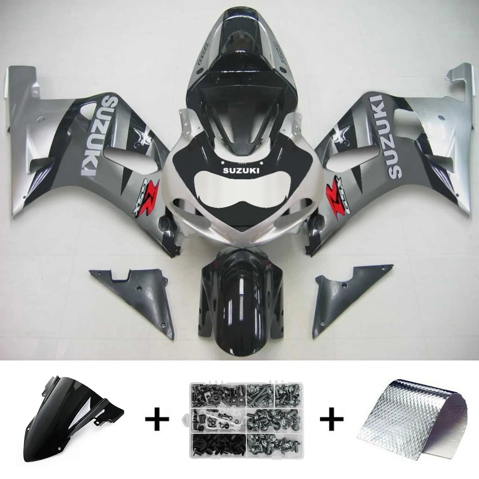 Amotopart Suzuki GSXR750 2001-2003 Kit Carenado Plastico ABS Carroceria