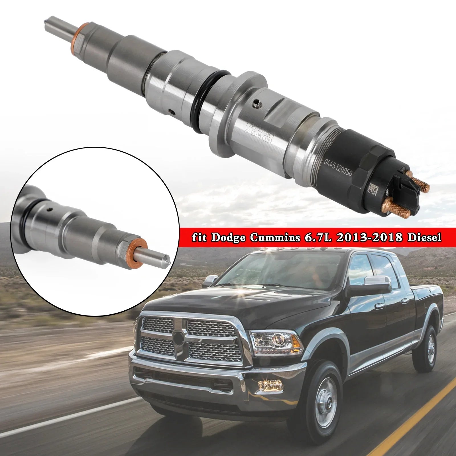 2013-2018 Dodge Ram 2500 3500 Pick-up 6.7L Diesel Injecteur de carburant à rampe commune 0986435574