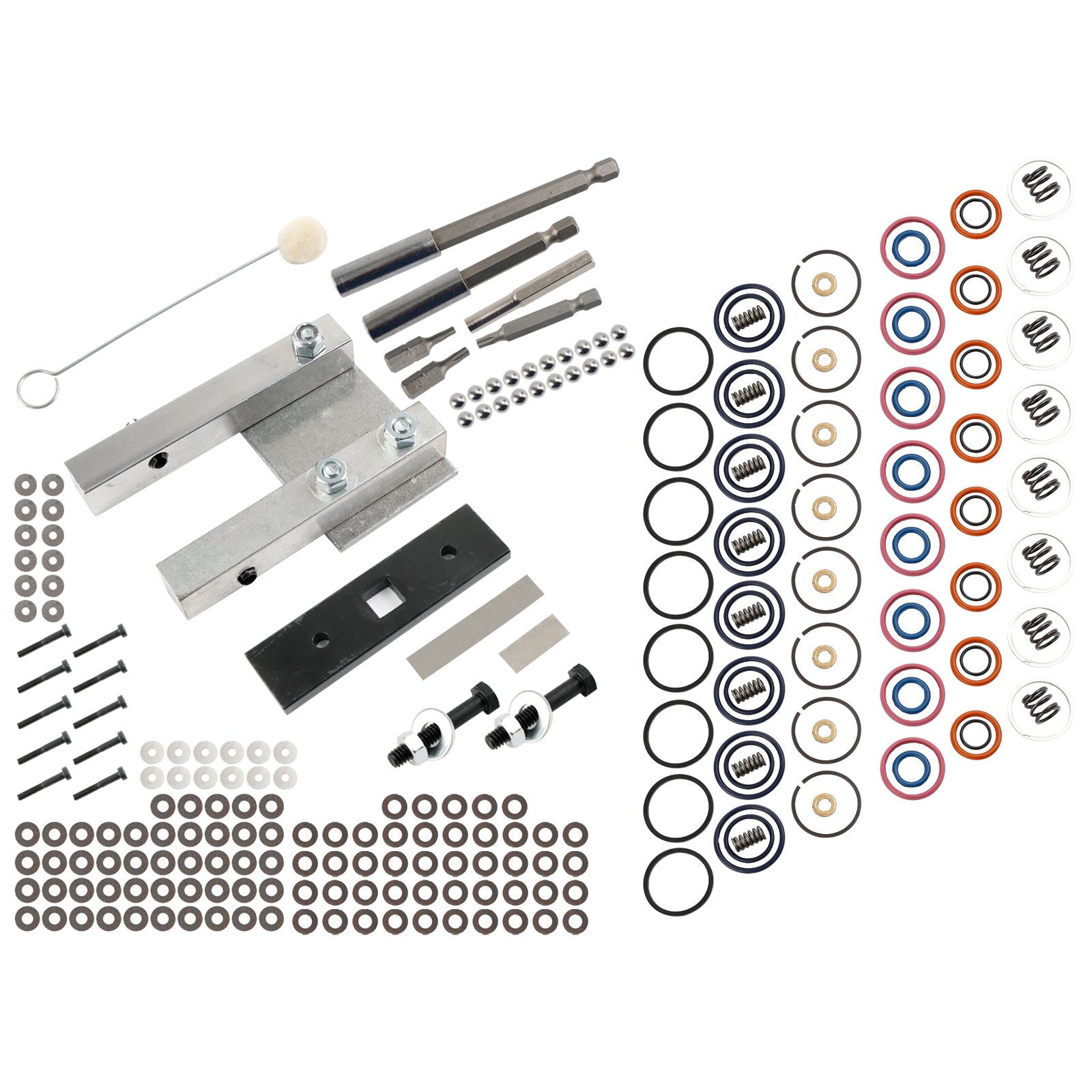 Kit de reconstruction d&#39;injecteur adapté à la course électrique de 7,3 l 94-03 avec pince à étau et outils à ressort