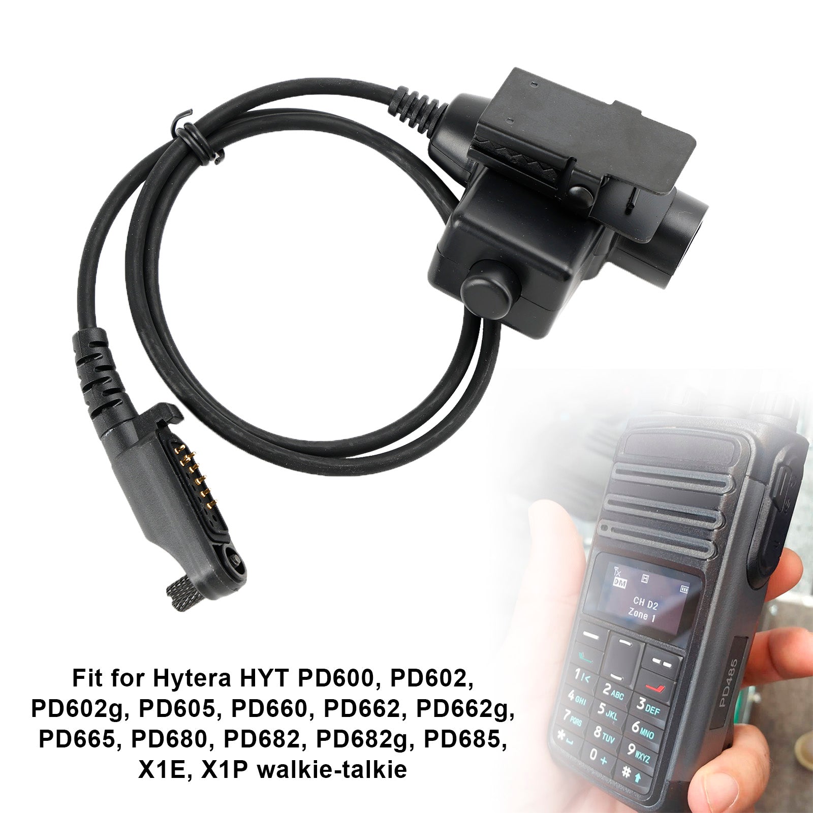 X1E/PD680-U94 PTT para Hytera HYT PD680 PD682 PD682g PD685 X1E X1P walkie talkie