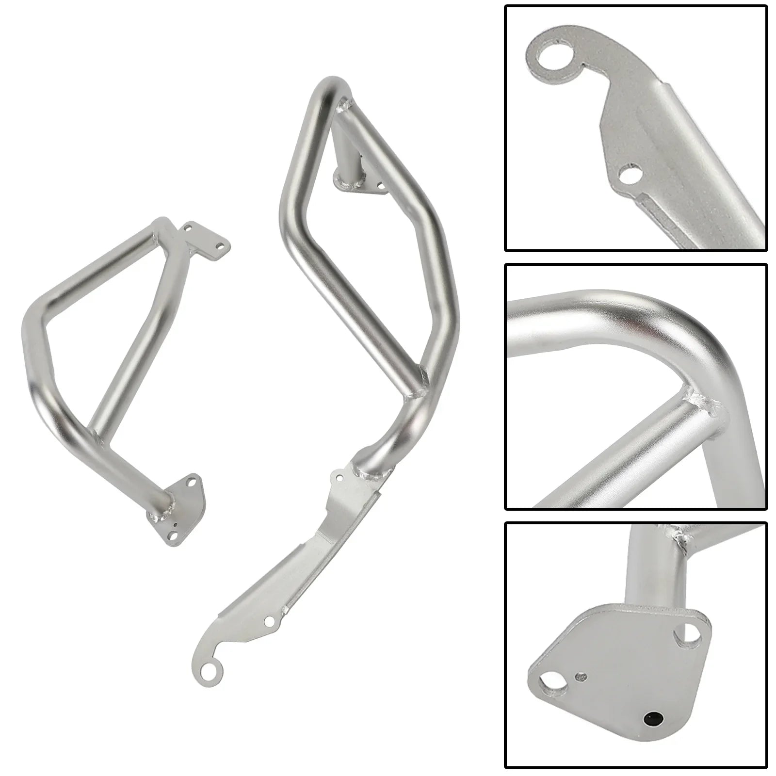 Barre de protection inférieure du cadre de protection du moteur argent pour Honda Crf 1100L Adv 20+ 22 générique