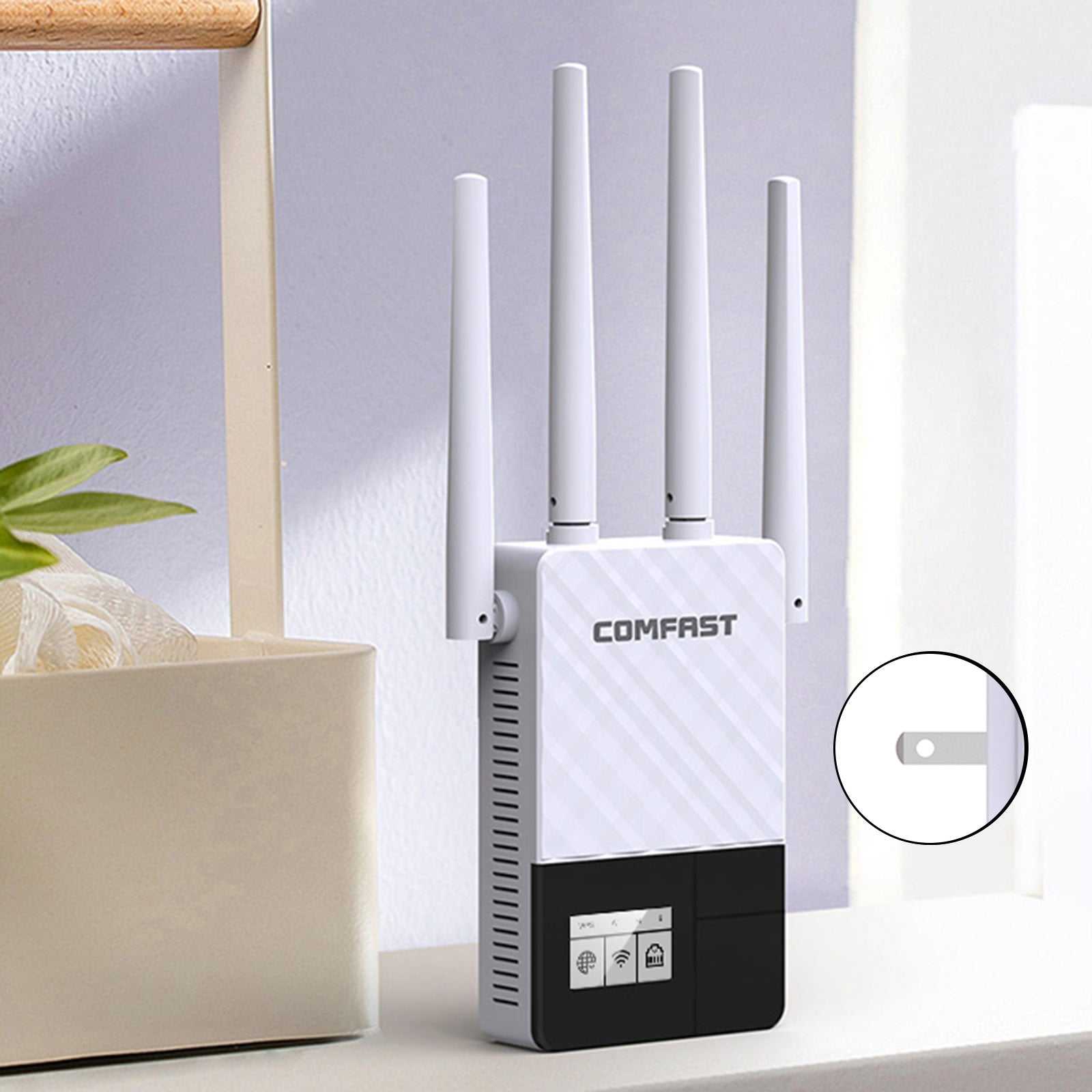 Wifi Wifi Double Band Amplificador de señal Wifi 2.4G 5G Wifi Booster 1200Mbps