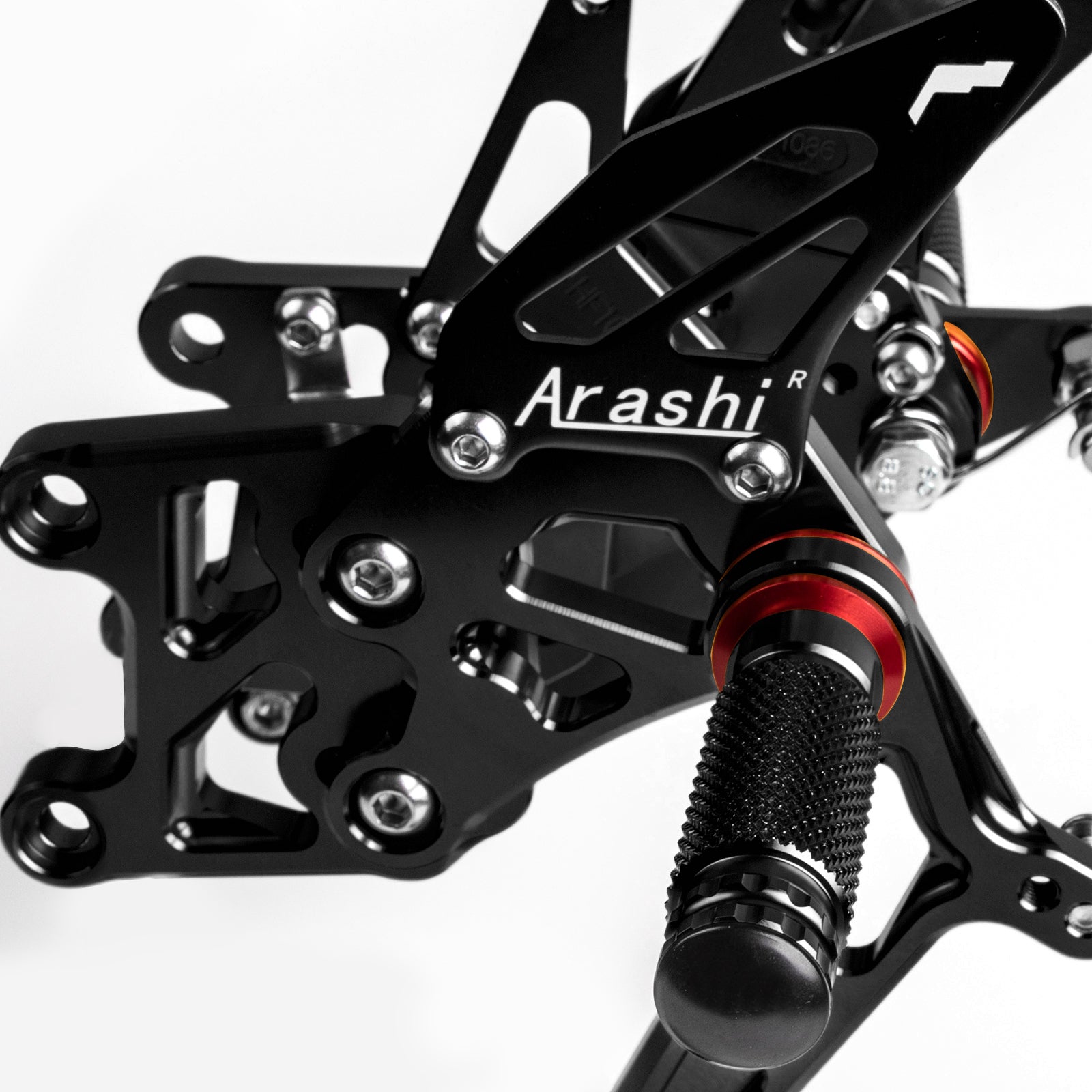 Pedal de reposapiés trasero negro para Honda CBR600RR ABS 2009-2015 2014 Genérico