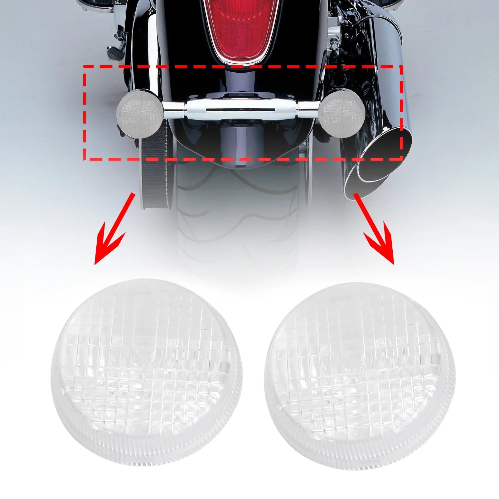 Couvercle de lentilles de clignotant pour Honda Shadow Spirit VT750 Vulcan VN générique