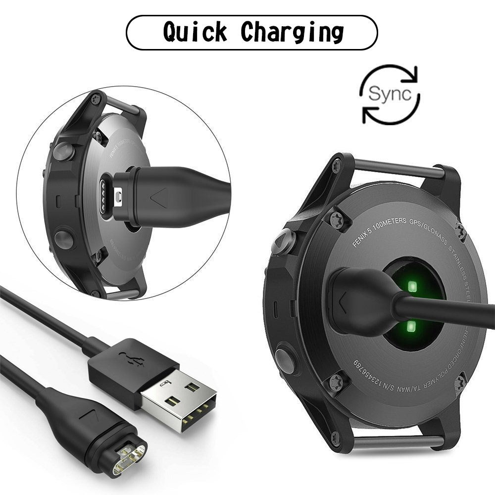 Cordon de câble de charge USB pour Garmin Fenix 5 5S 5X Vivoactive 3 Vivosport