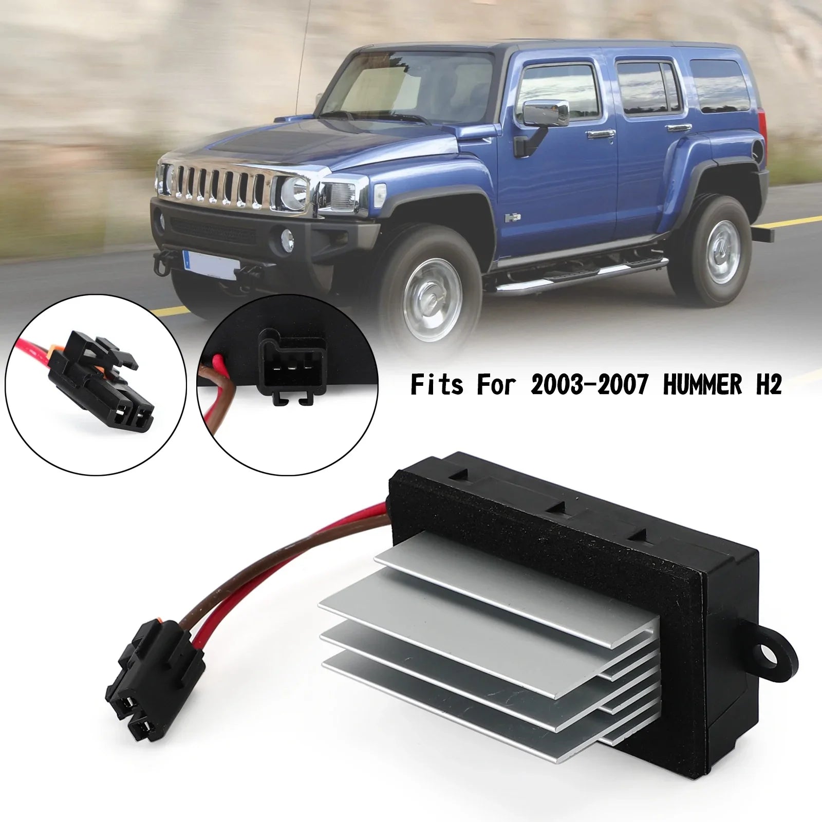 2003-2007 Hummer H2 AC lämmittimen tuulettimen puhaltimen moottorin vastus 19331830