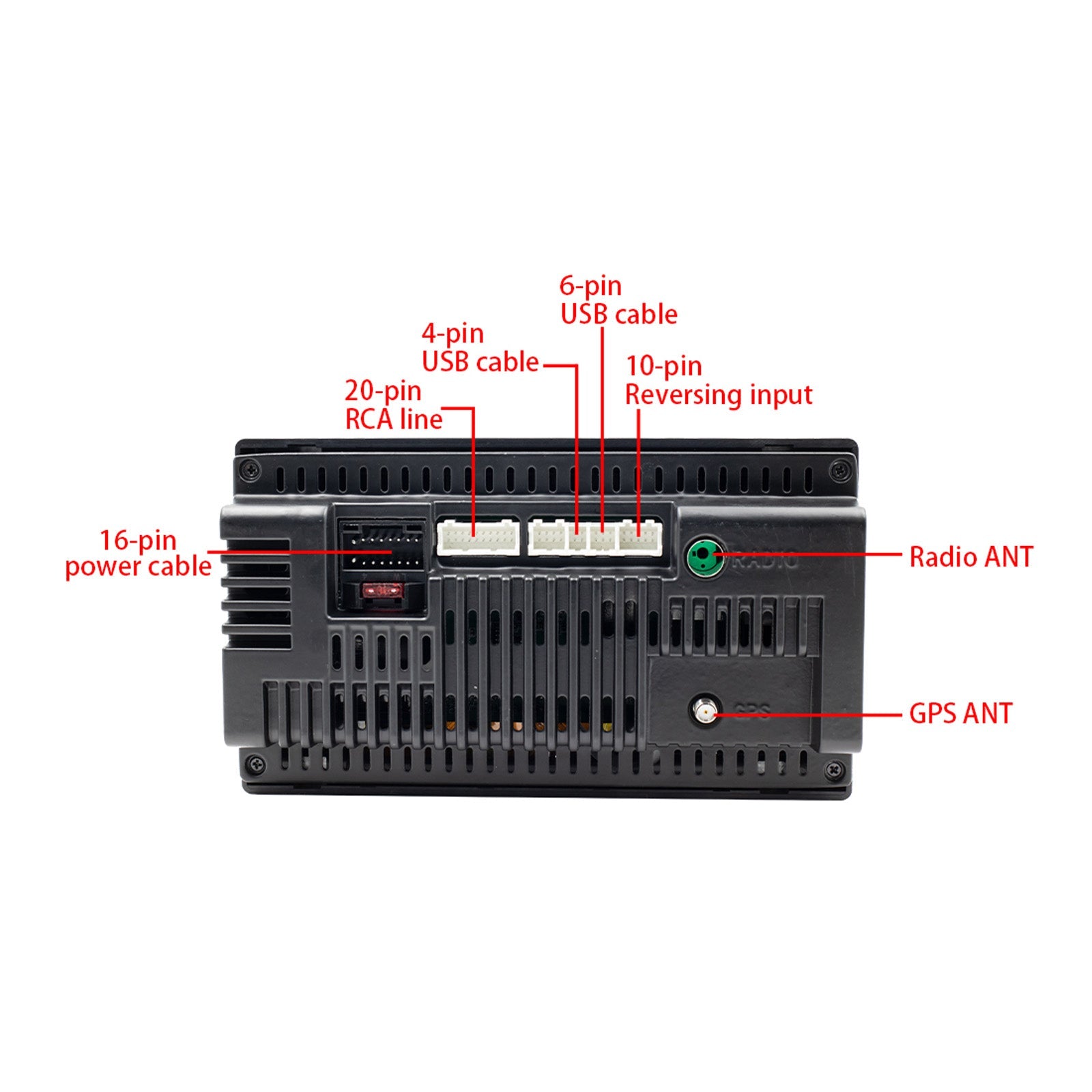 7" Android 10 2G+32G Quad Core GPS WiFi Bluetooth Car Stereo Reproductor MP5 Carplay