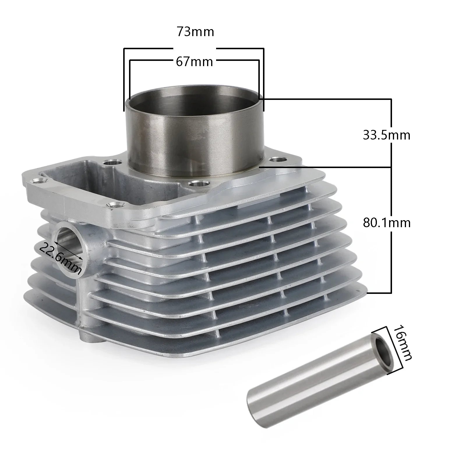 Kit de cylindre CG250 refroidi par Air  67mm pour Zongshen 250cc ATV Dirt Bike Roketa Coolster Fedex Express générique