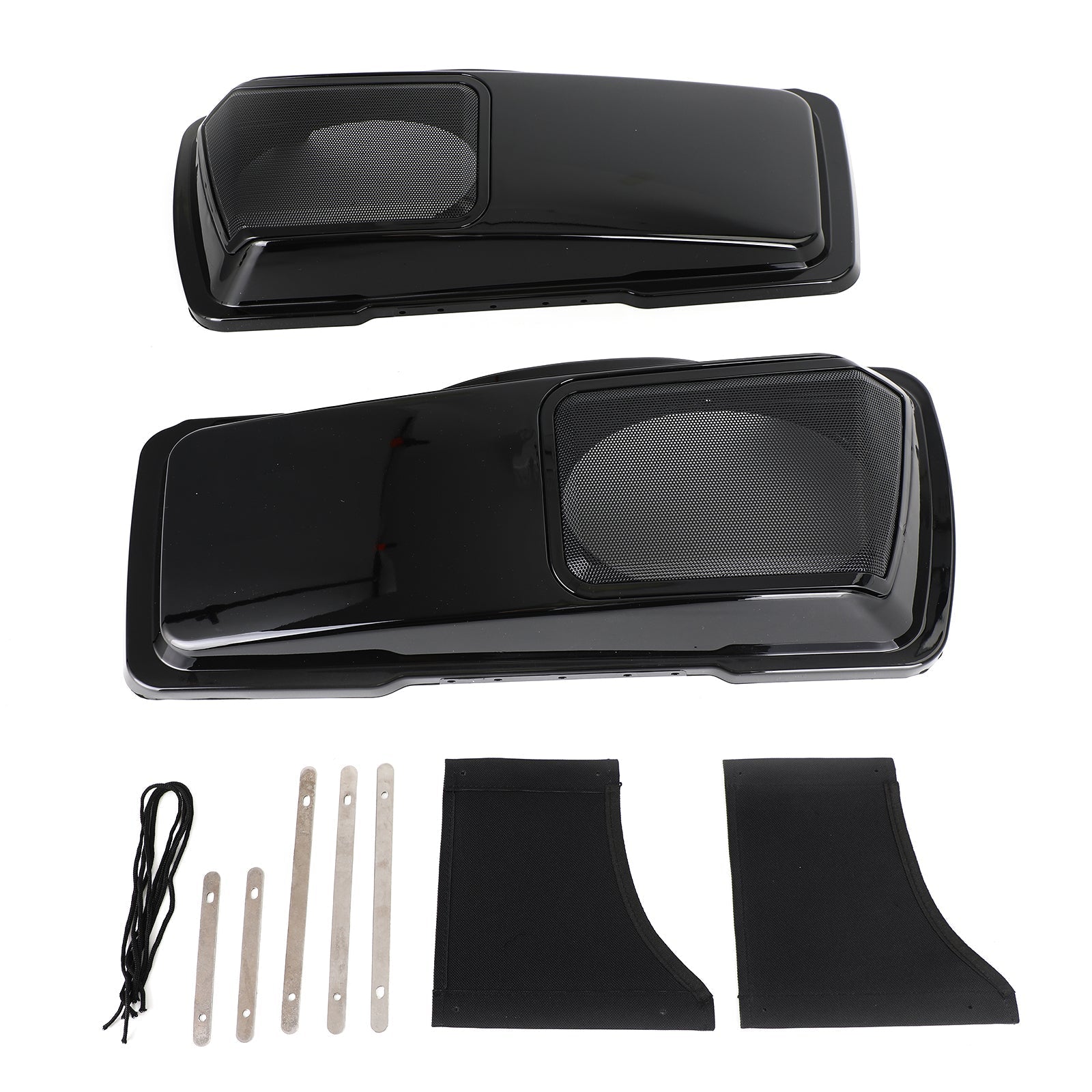 6 x 9 couvercles de haut-parleur Vivid Black sacoche pour Harley Touring 1994-2013 Generic