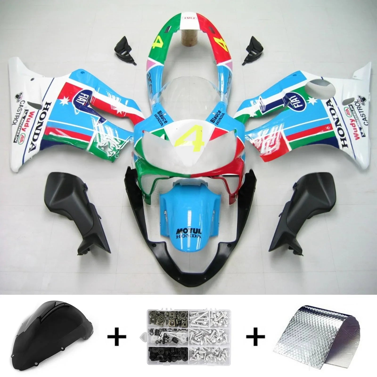 Kit carenatura Amotopart Honda CBR600 F4i 2004-2007