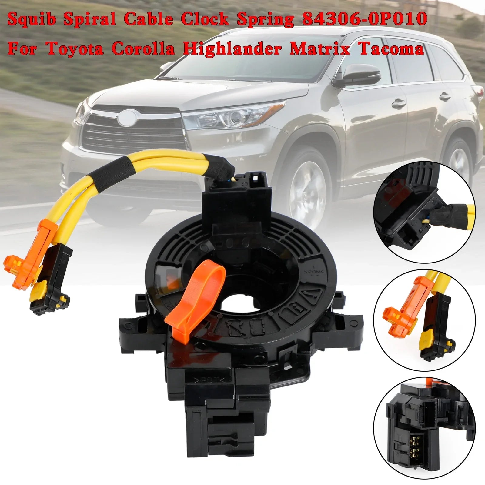 2009-2010 PONTIAC VIBE Squib kabel spiralny sprężyna zegarowa 84306-0P010 525401 525401