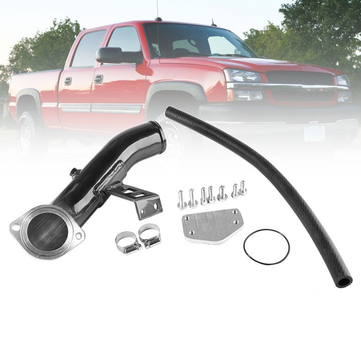 2004-2005 Chevy GMC 6.6L Duramax EGR Kit de suppression avec coude d'admission à haut débit