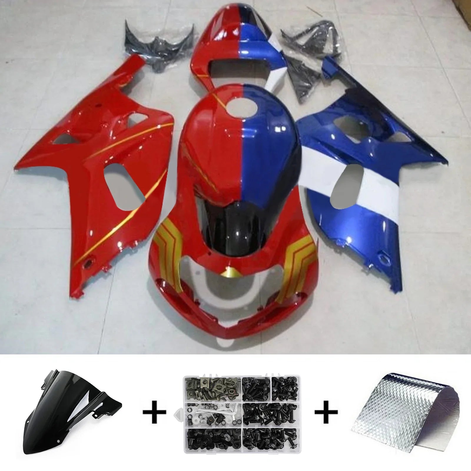 Kit de carénage Amotopart Suzuki GSXR750 2001-2003