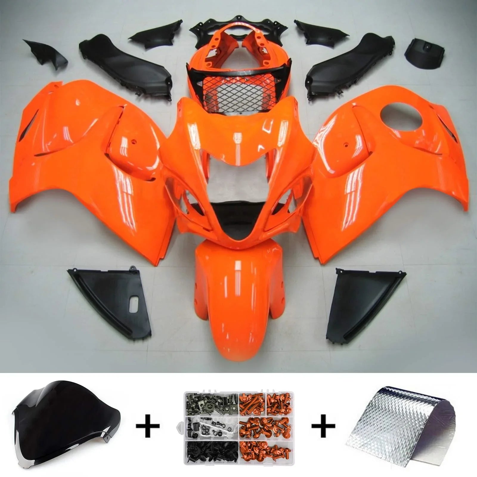 Amotopart Suzuki Hayabusa GSXR1300 2008-2020 Kit de carénage Carrosserie Plastique ABS