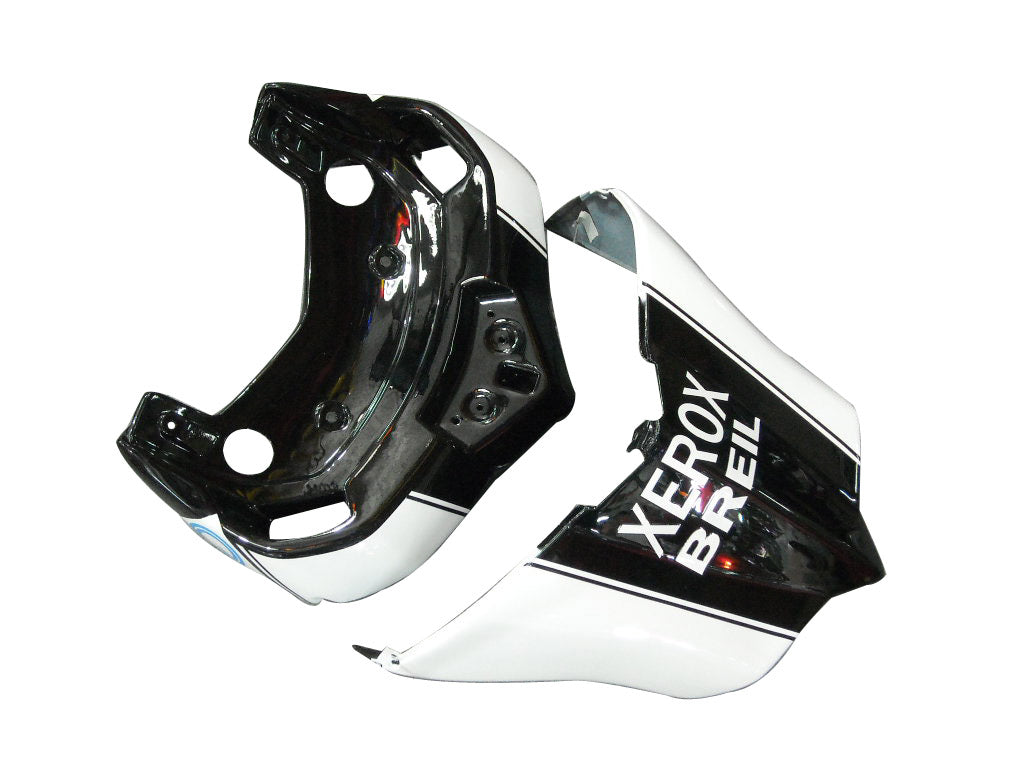 Amotopart Carenados para 2005-2006 Ducati 999 Blanco y Negro Xerox Genérico