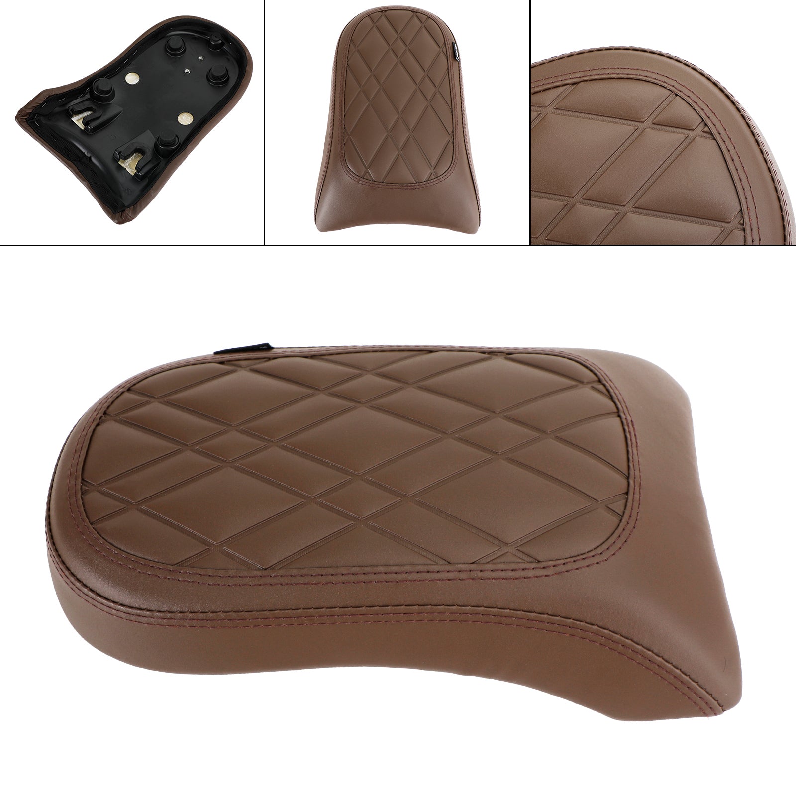 Bmw R18 Bikes 2020-2022 Coussin De Selle Passager Arrière Pu Pouf Plat Marron