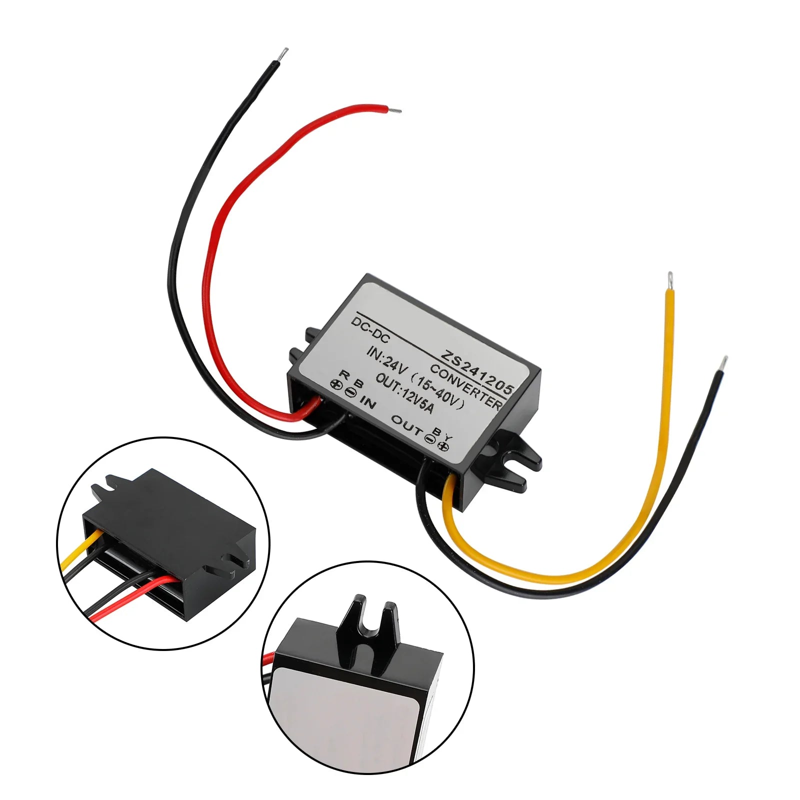 Convertisseur DC-DC étanche 24V abaisseur au module d'alimentation de voiture 12V