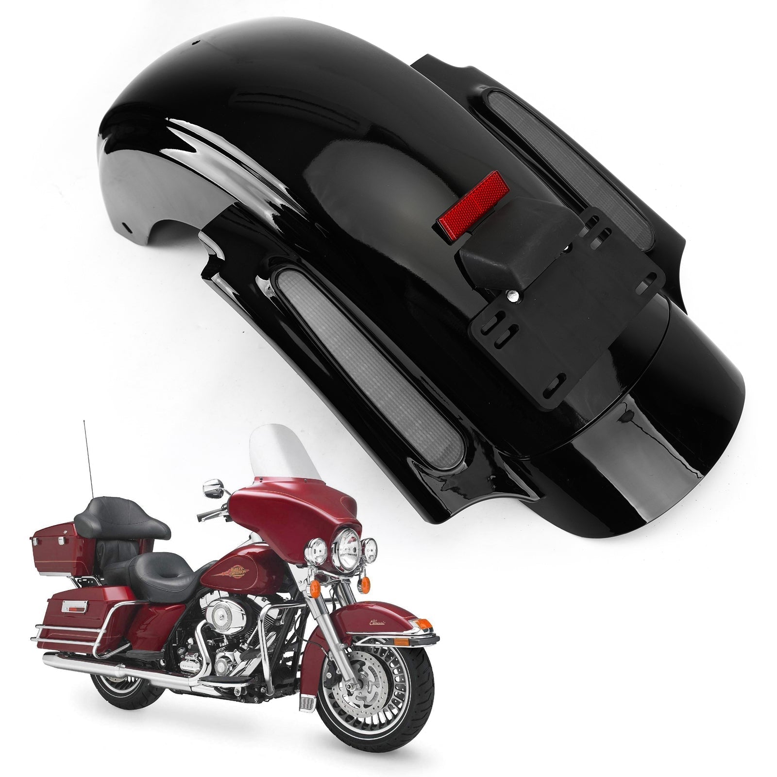 2009-2013 Touring Electra Road Street Glide FLHR takalokasuojan LED-järjestelmä