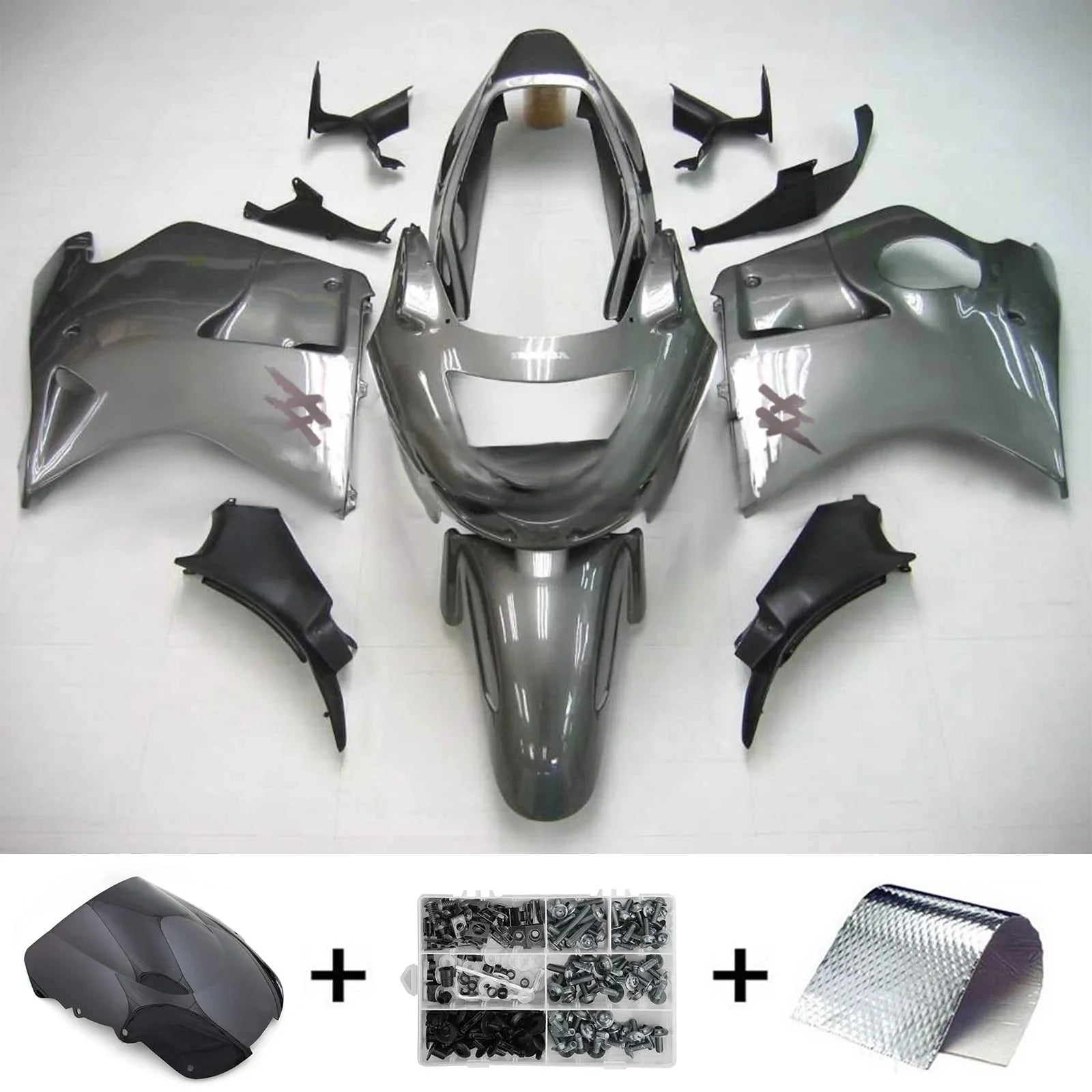 Kit de carénage Amotopart Honda CBR1100XX SuperBlackBird 1996-2007