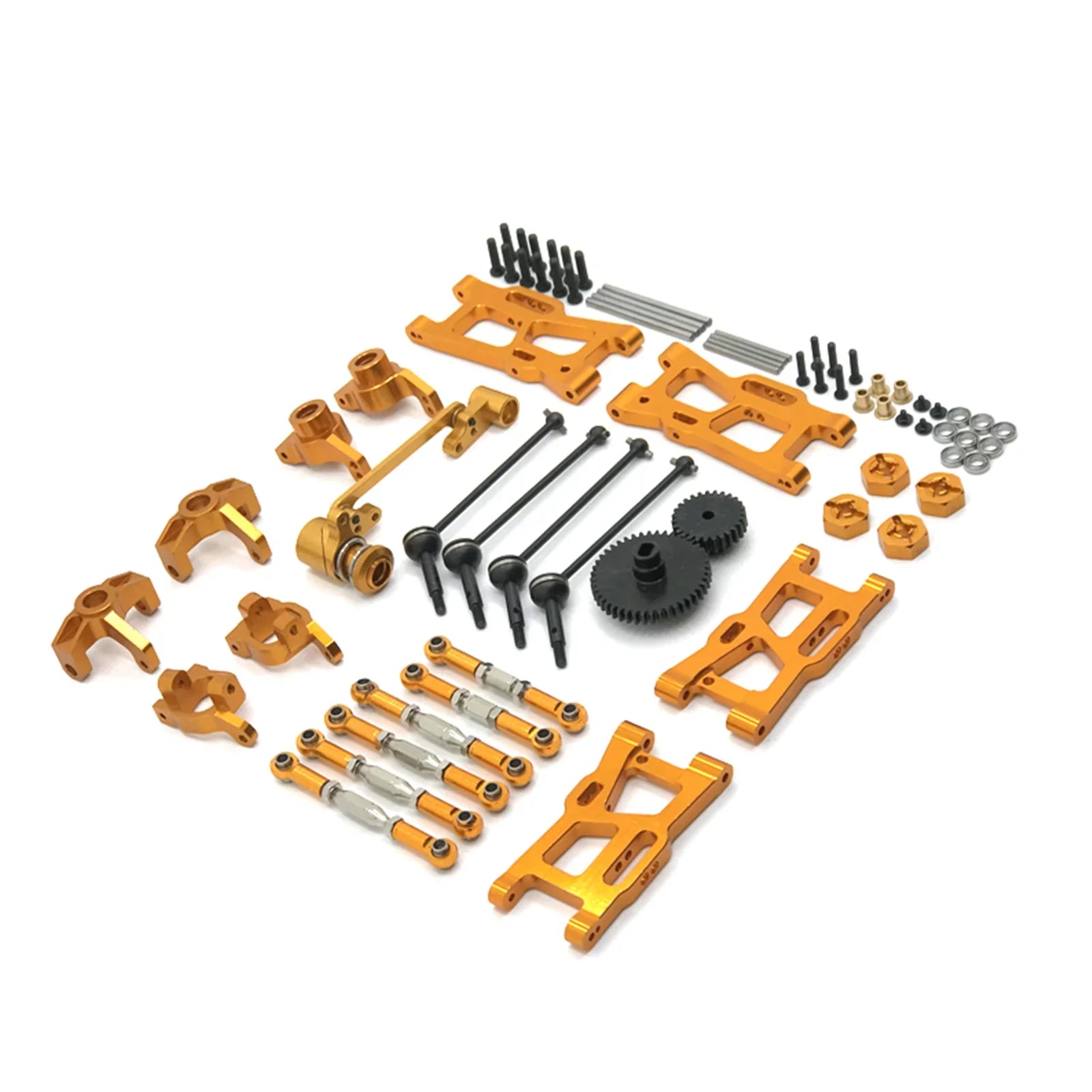 Kits de actualización de Metal RC 1/12 1/14 para Wltoys 144001 144002 124016 124017 124018