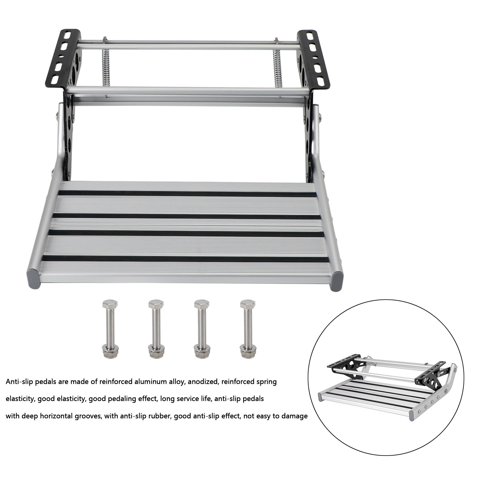 Pneumatico manuale in alluminio a discesa pieghevole Step Motorhome RV Camper Caravan