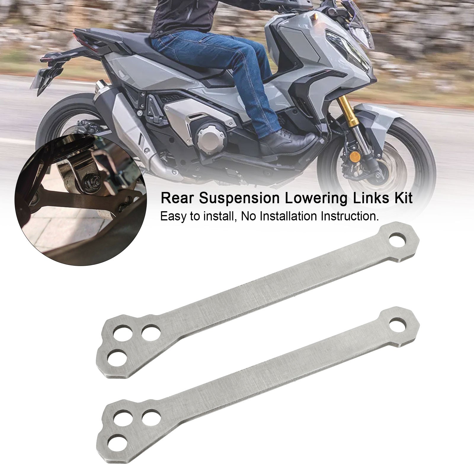 Kit de enlaces de descenso de suspensión trasera para HONDA XADV750 X-ADV 750 2019-2021 Genérico