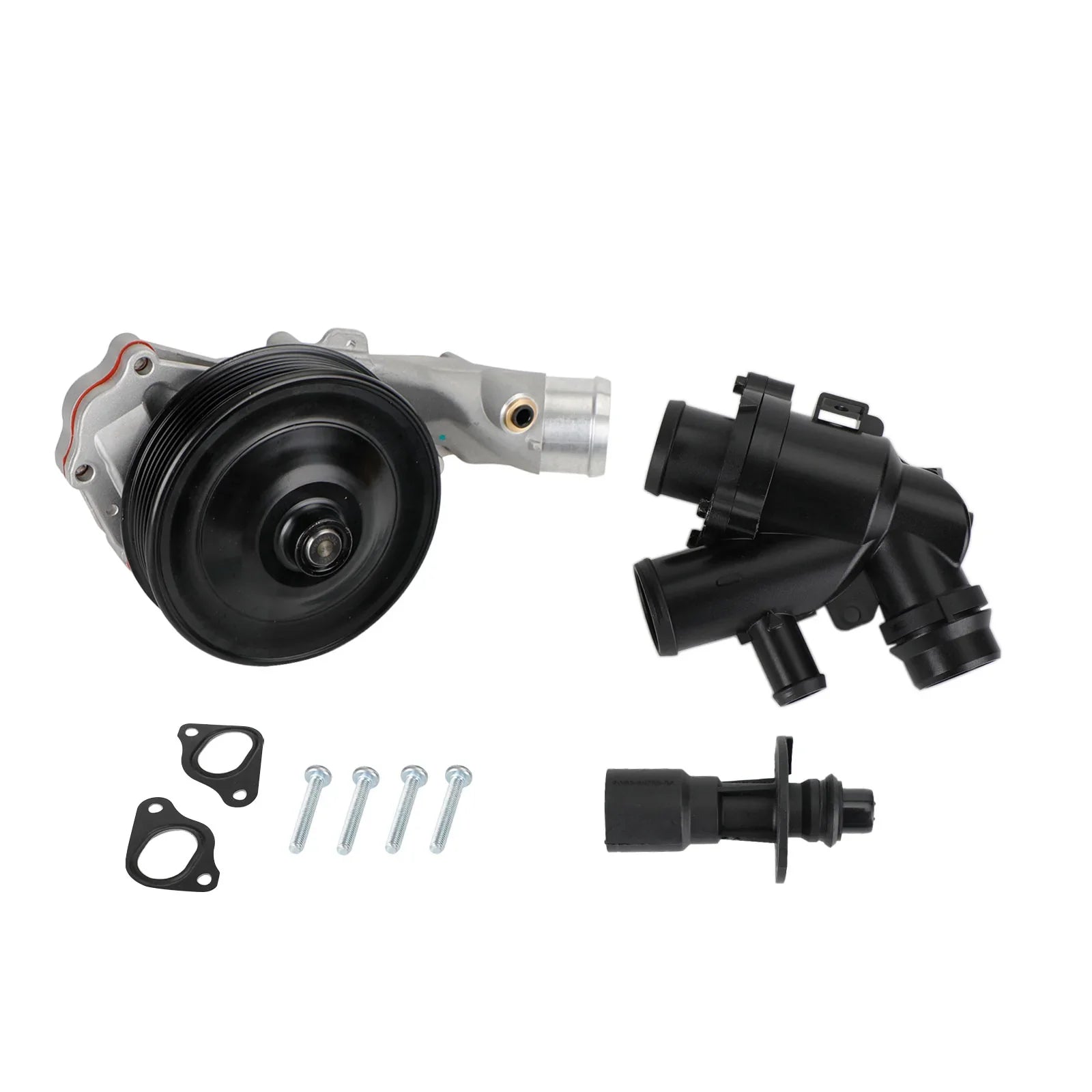 Jaguar 2010 - 2015 XK XKR XKR-S Pompe à eau avec boulons Joints Connecteur + Kit de thermostat