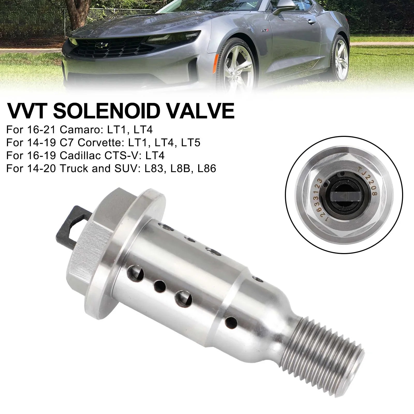Moteurs 2014+ LT 5.3 6.2 LT1 L83 Gen V boulon d'arbre à cames/électrovanne VVT 12681018