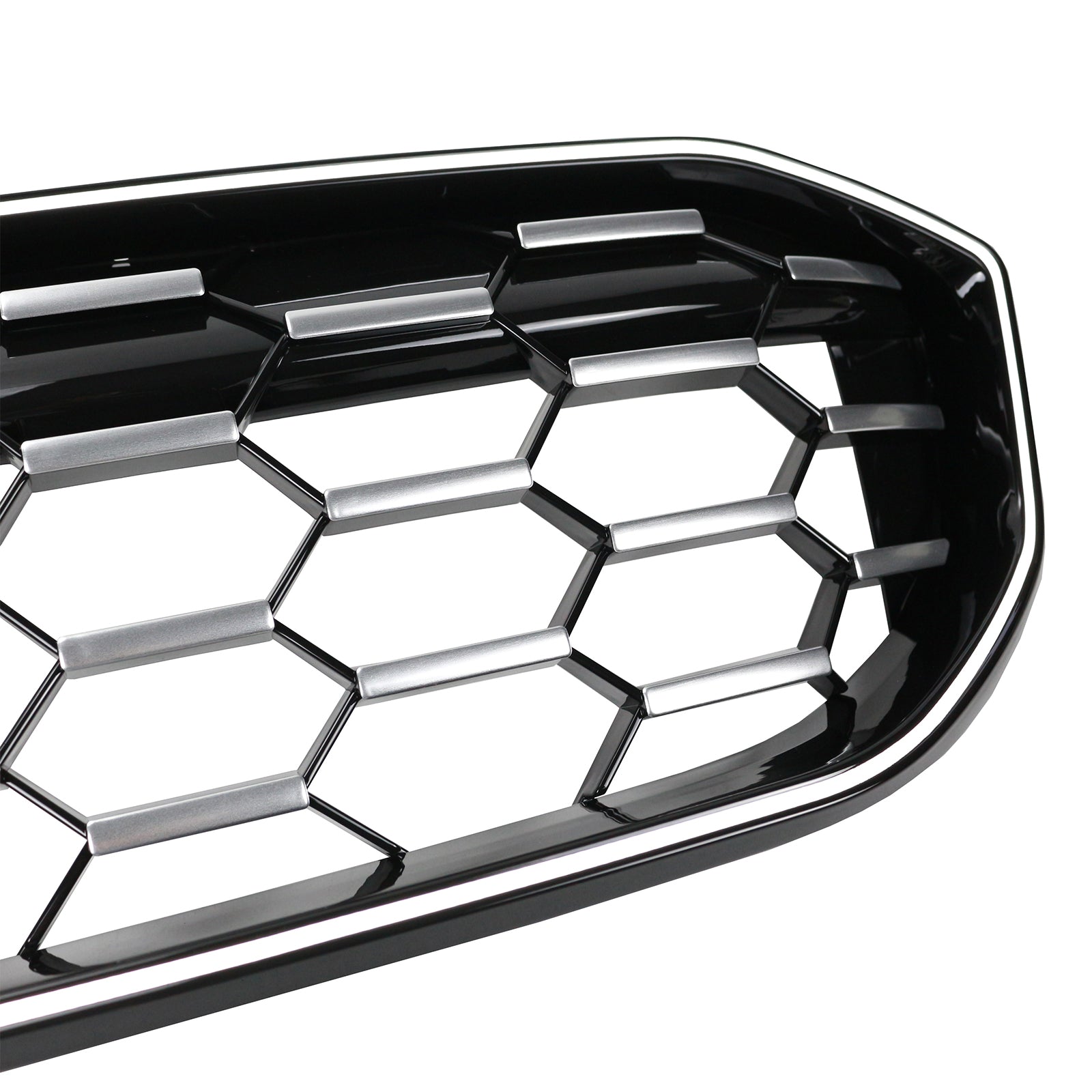 BMW Série 3 G20 G28 2023-2024 Diamant Noir Argent Calandre Avant Maille