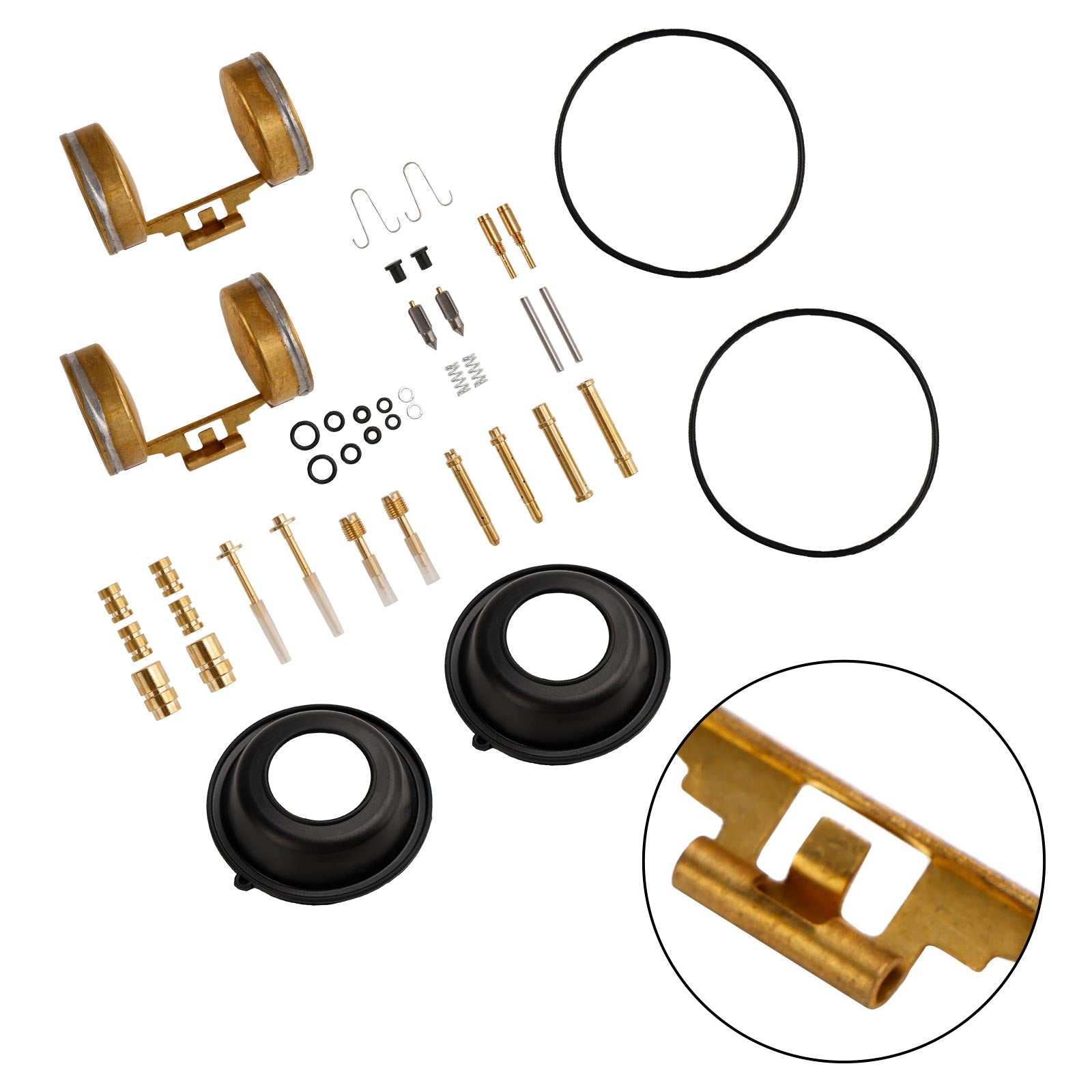 Kit de reparación y reconstrucción de carburador apto para Honda CB350 1968-1972 CL350 1968-1973