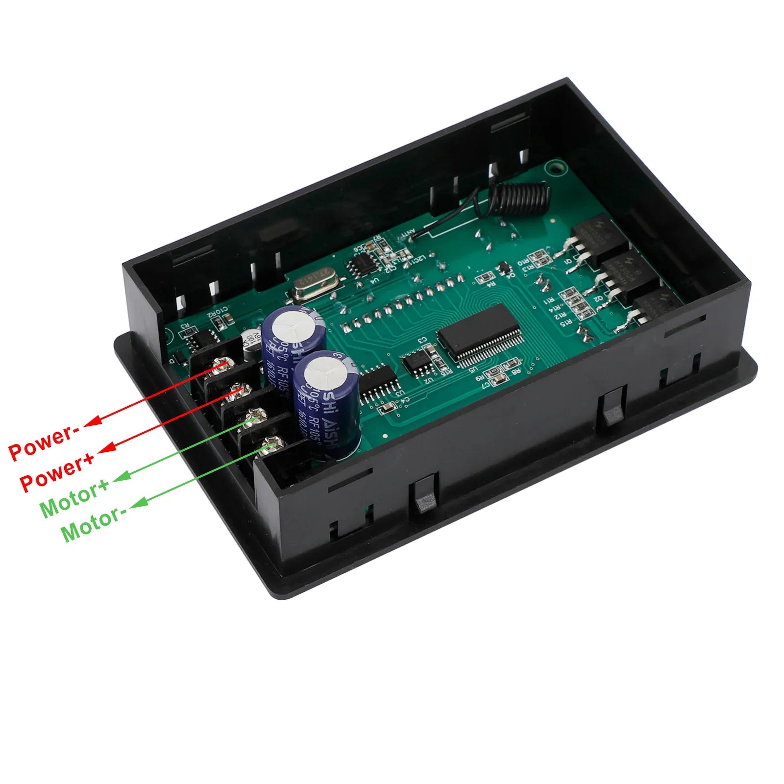 Inteligentny cyfrowy regulator prędkości silnika prądu stałego LCD PWM Bezprzewodowy pilot zdalnego sterowania 30A