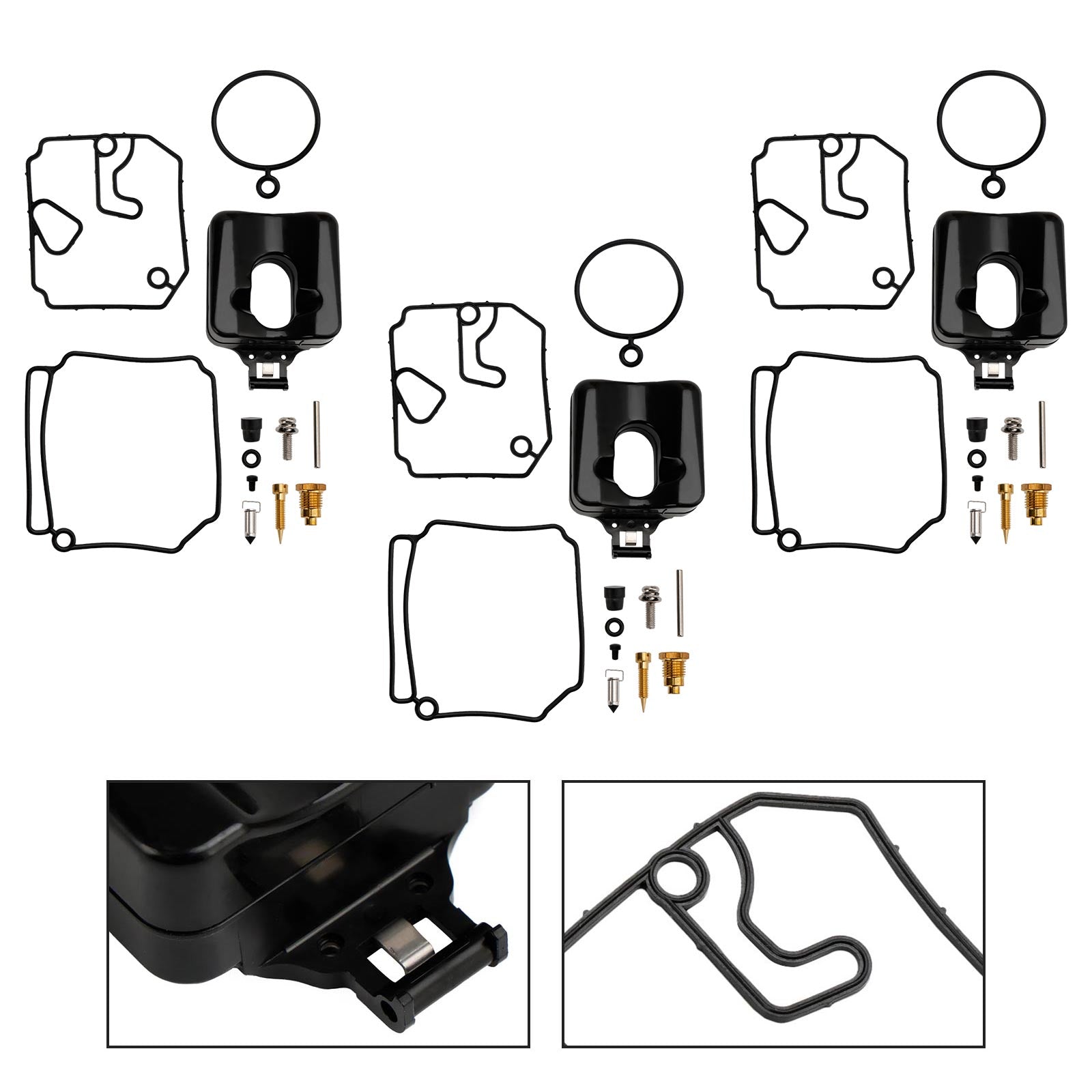 Kit de reconstruction de carburateur 3X adapté au moteur hors-bord Yamaha 2 temps 40HP 50HP