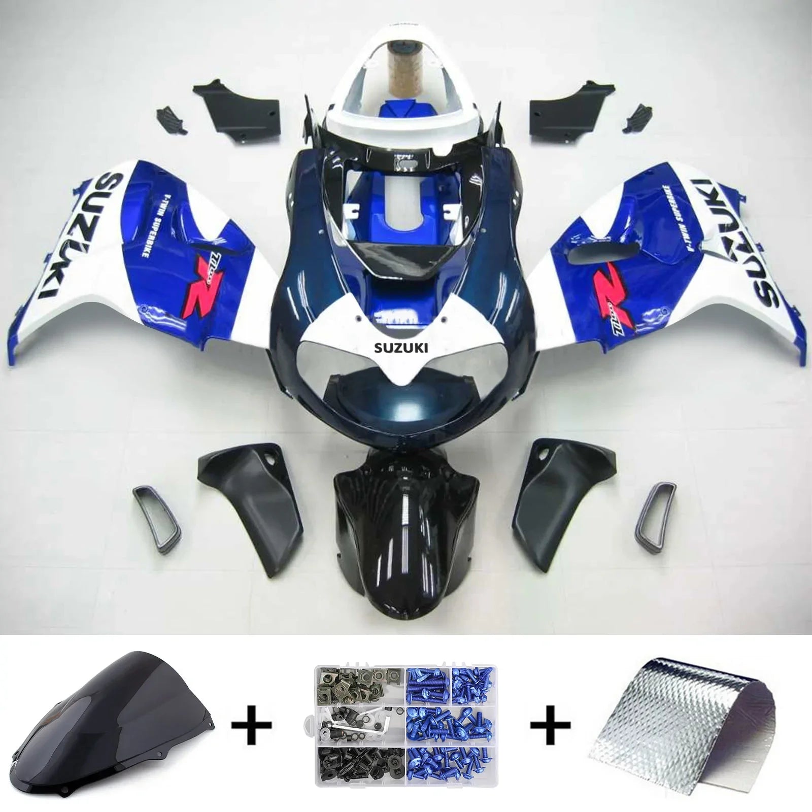 Amotopart Suzuki TL1000R 1998-2003 Kit Carénage Carrosserie Plastique ABS