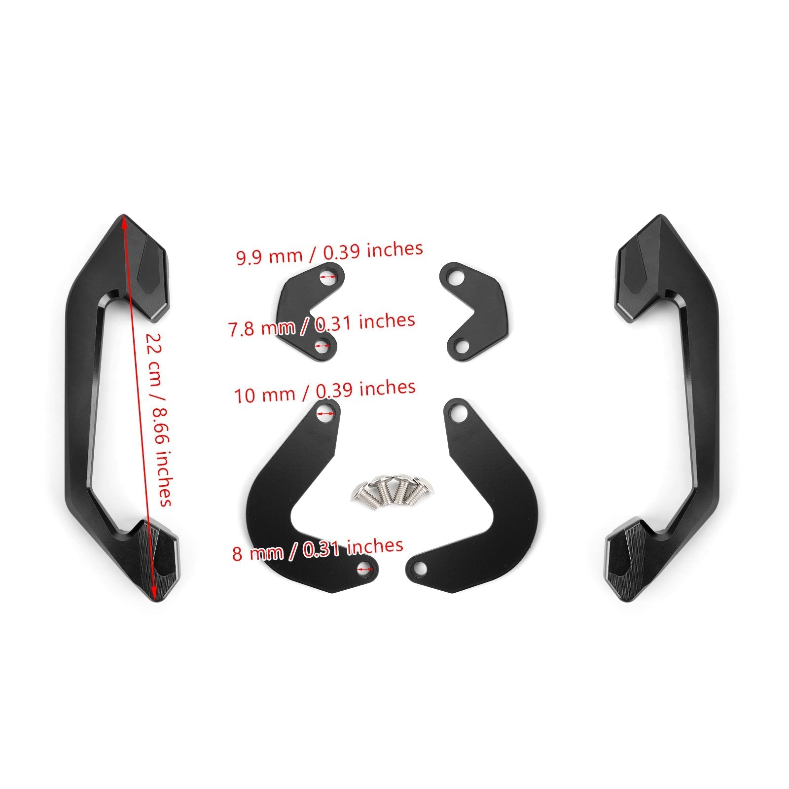 Soporte de mano para reposabrazos de pasajero trasero de motocicleta para Honda CB650R 2019-2020 genérico