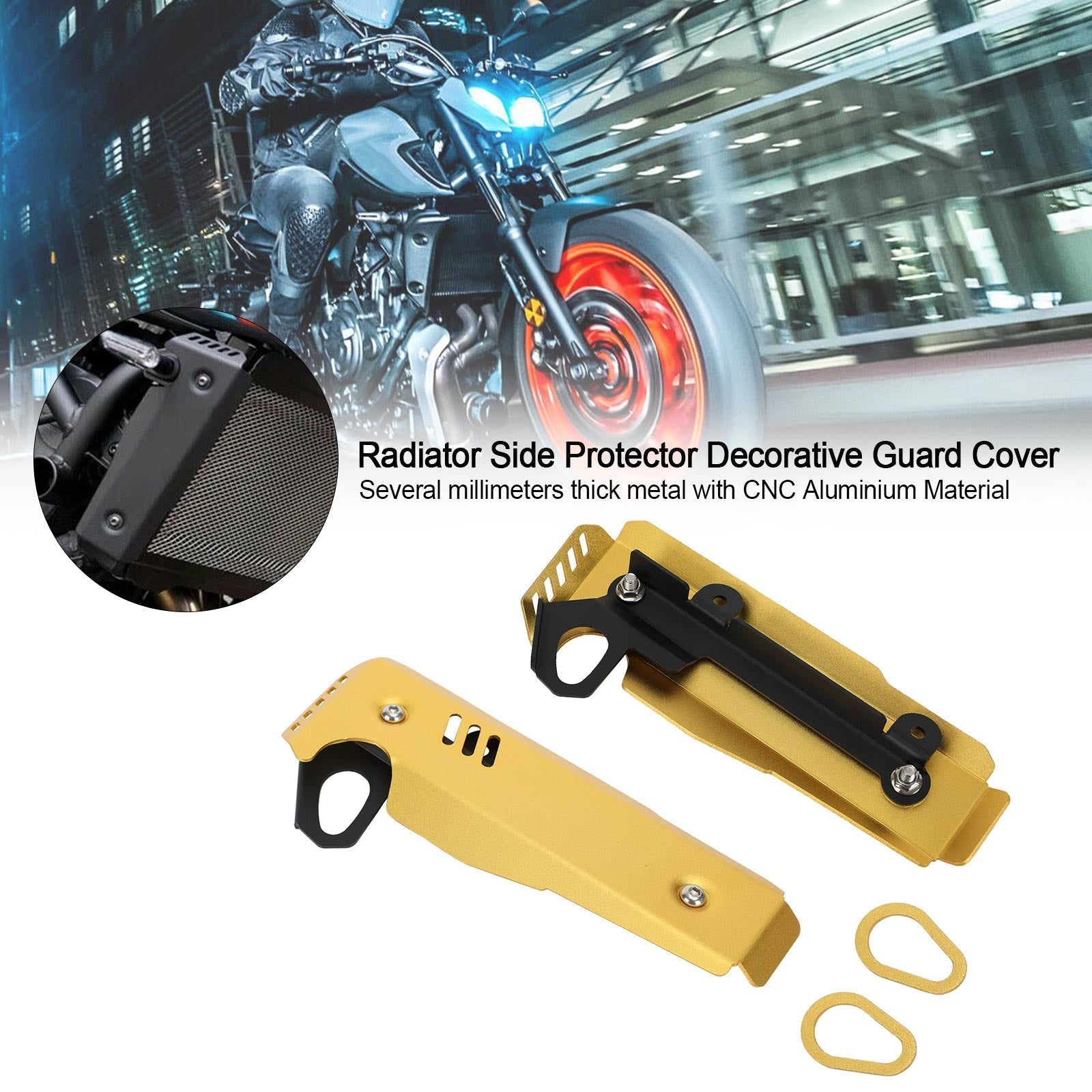 Couvercle de protection latérale de radiateur pour Yamaha MT-07 FZ-07 2021-2022 générique