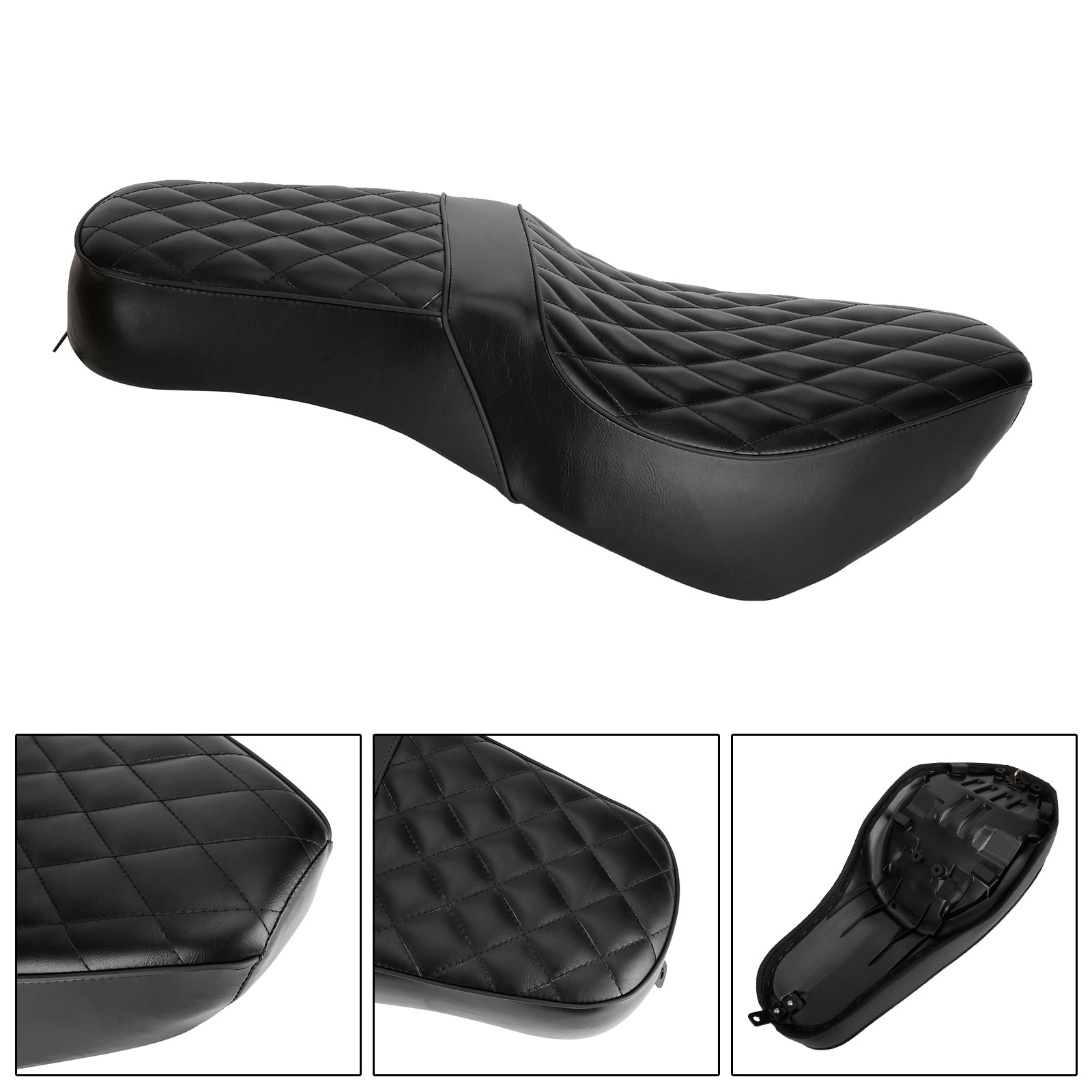 2021-2022 HONDA Rebel 1100 CM1100 Cojín completo para asiento de pasajero, negro mate