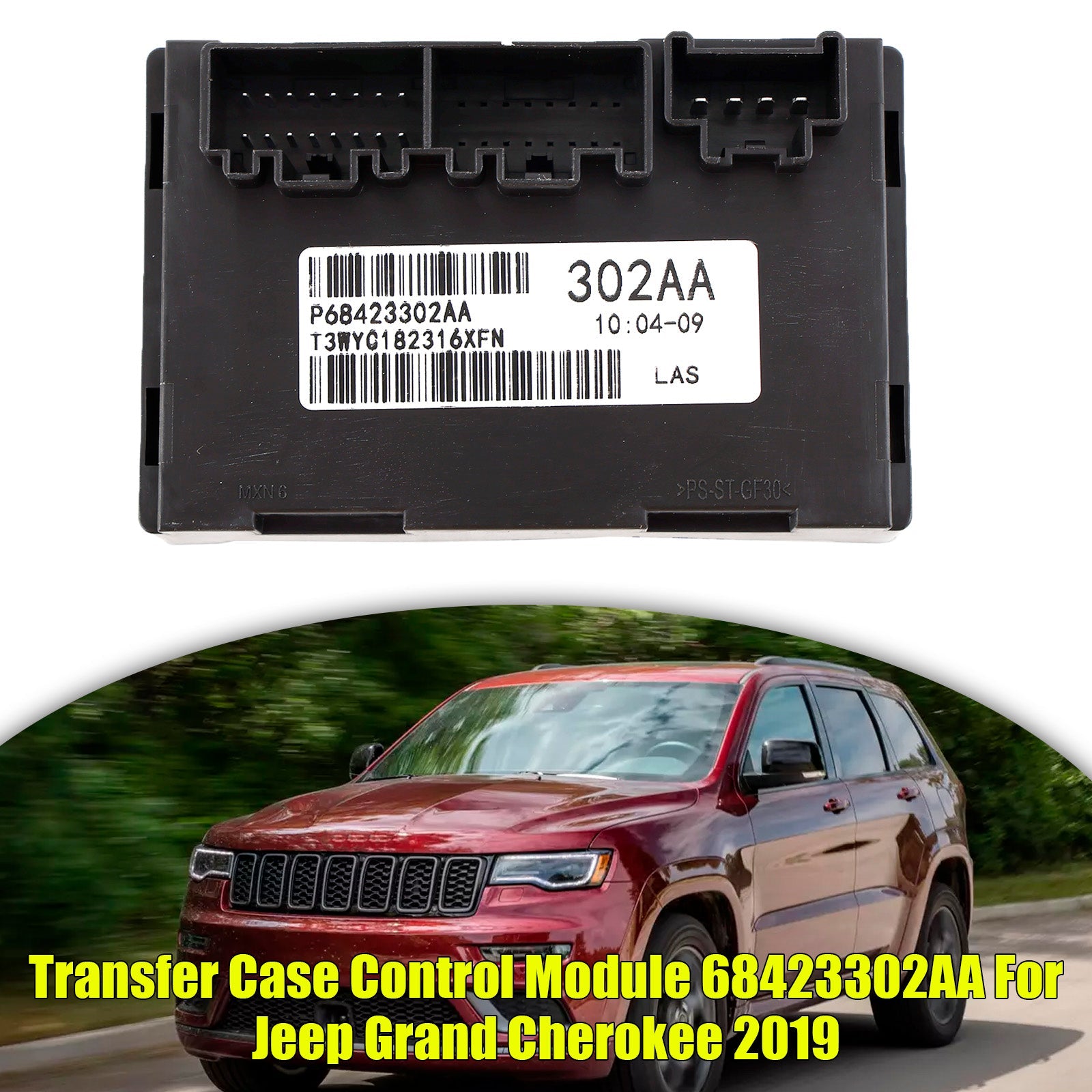 Module de commande de boîtier de transfert Jeep Grand Cherokee 2019 Durango 68423302AA