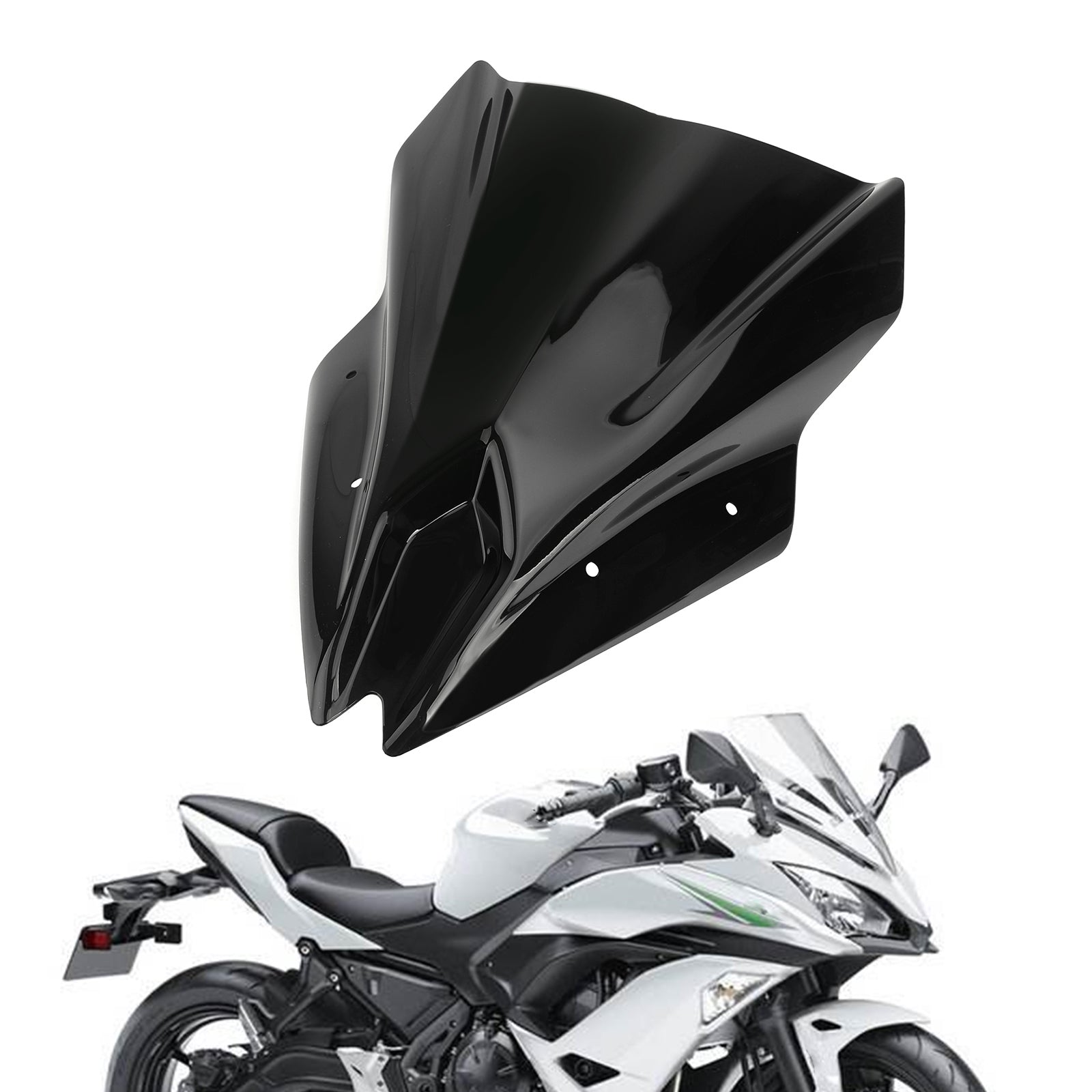 Pare-brise de moto ABS pour Kawasaki Ninja 650 2017-2019 générique