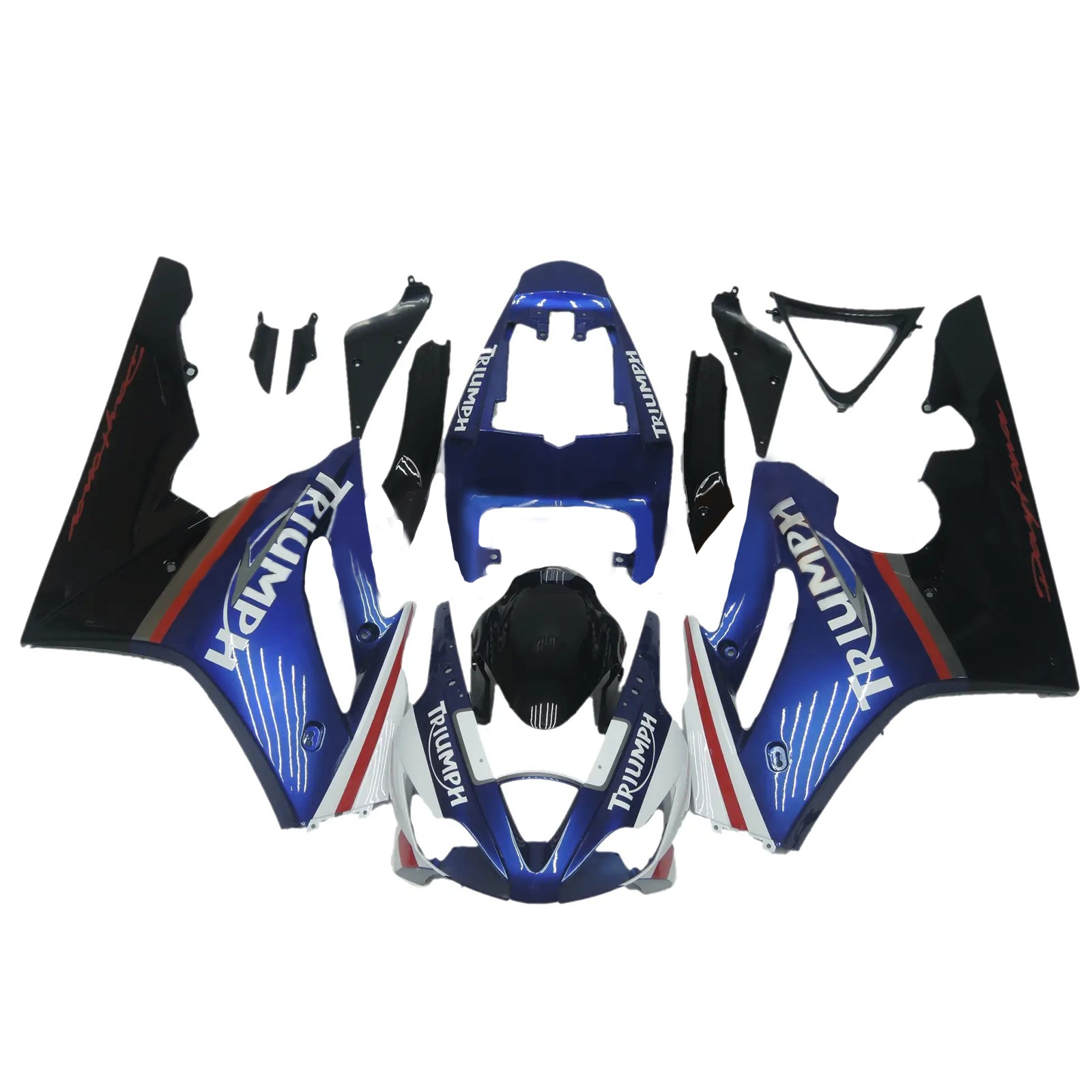 Amotopart Triumph Daytona 675 2006-2008 Kit carena carrozzeria in plastica ABS