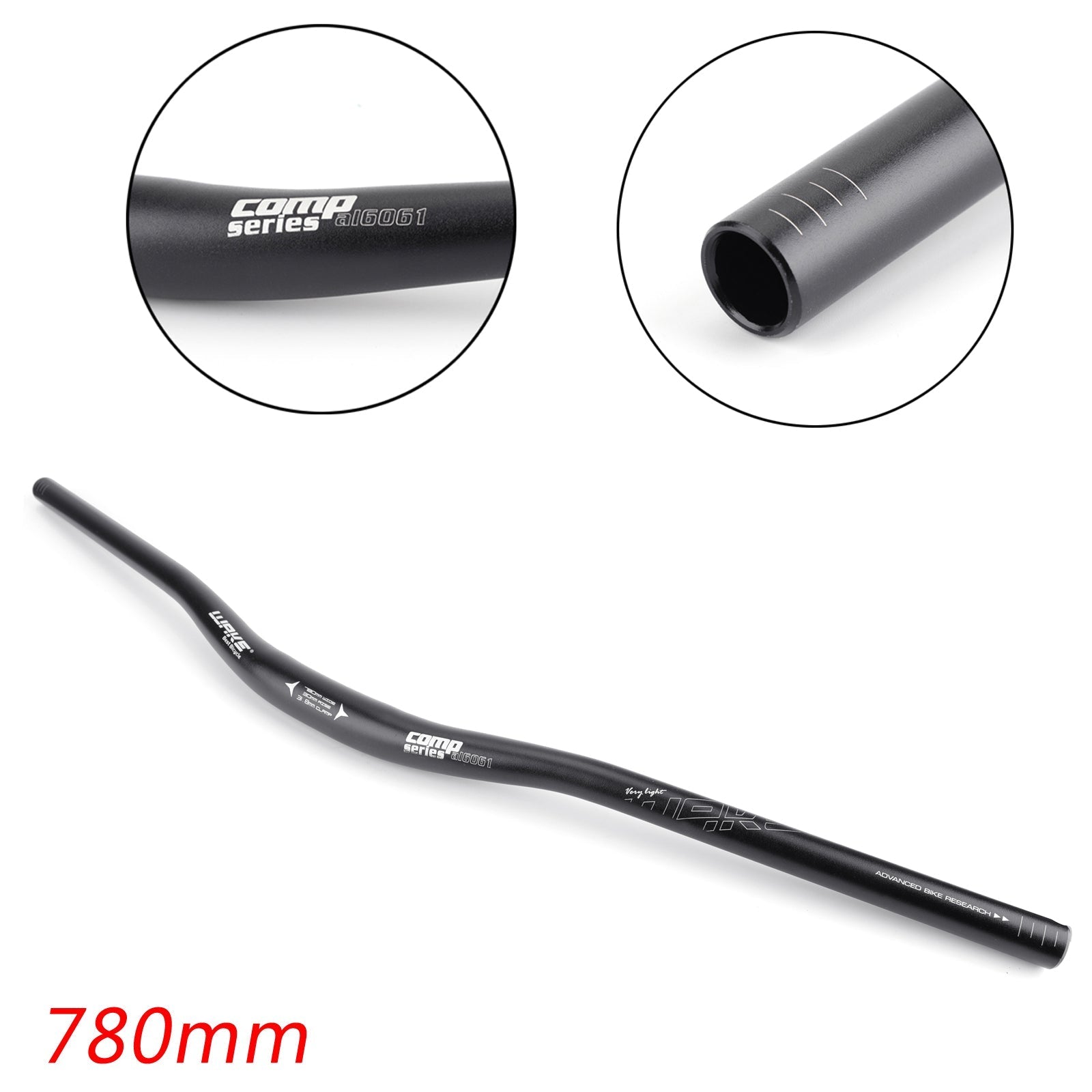 BMX MTB Mountain Bike Bicycle Handlebar 31.8mm Riser Bar 780mm Length