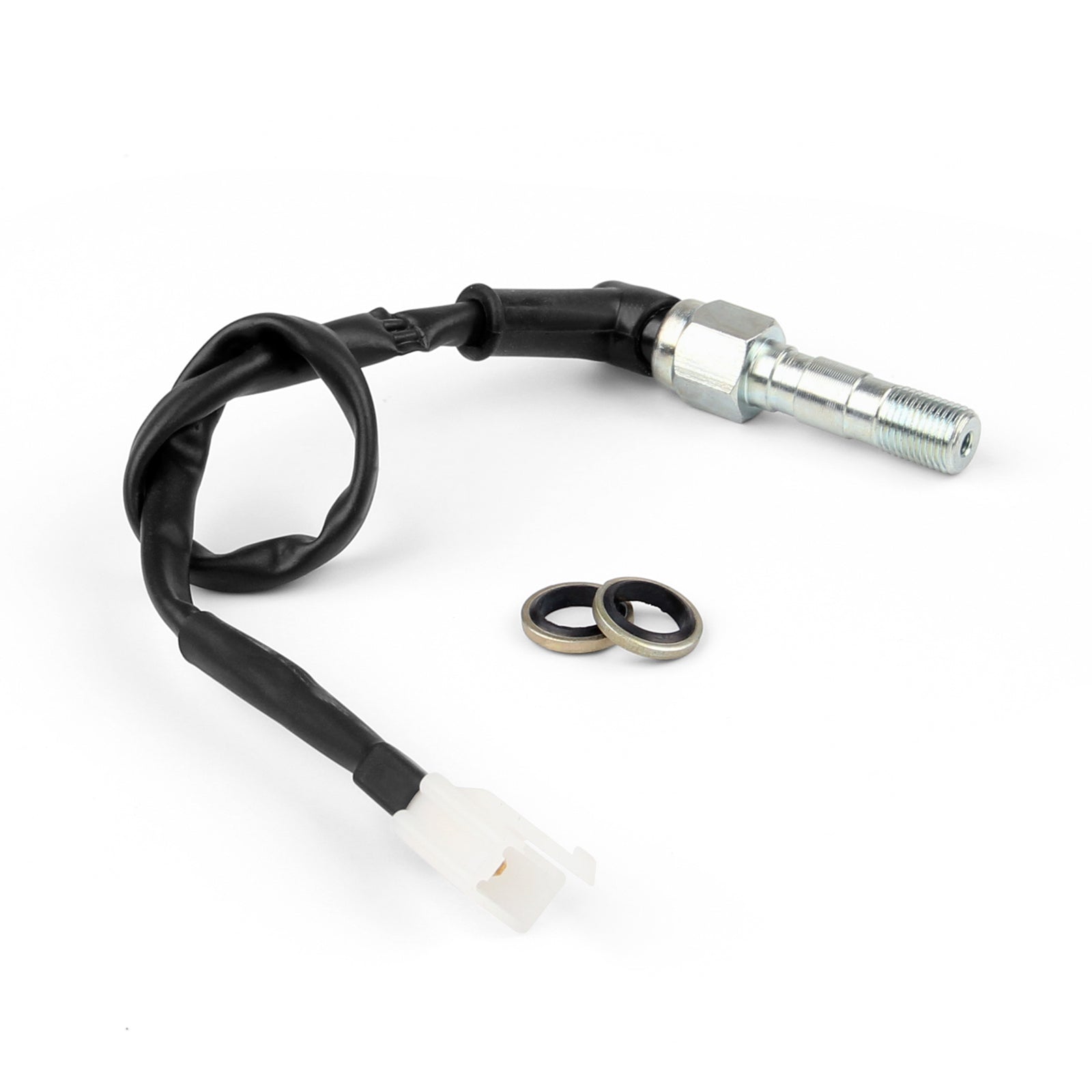 Interruptor de luz de presión de freno hidráulico doble Cable RearSet Banjo Bolt M10 x 1 mm Genérico